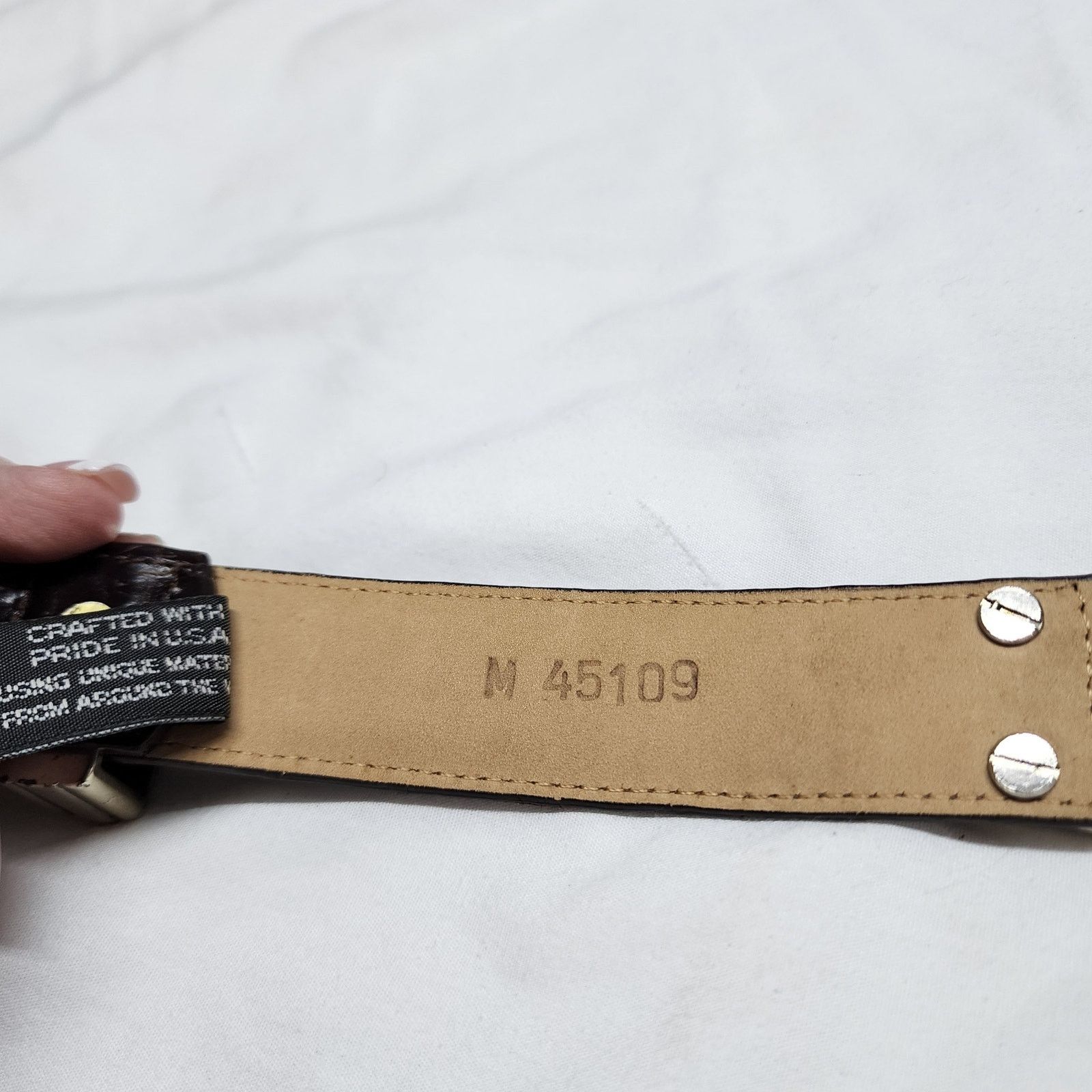 Brighton Vintage Brighton belt Black leather size M 34inches b46 Size ONE SIZE - 6 Thumbnail