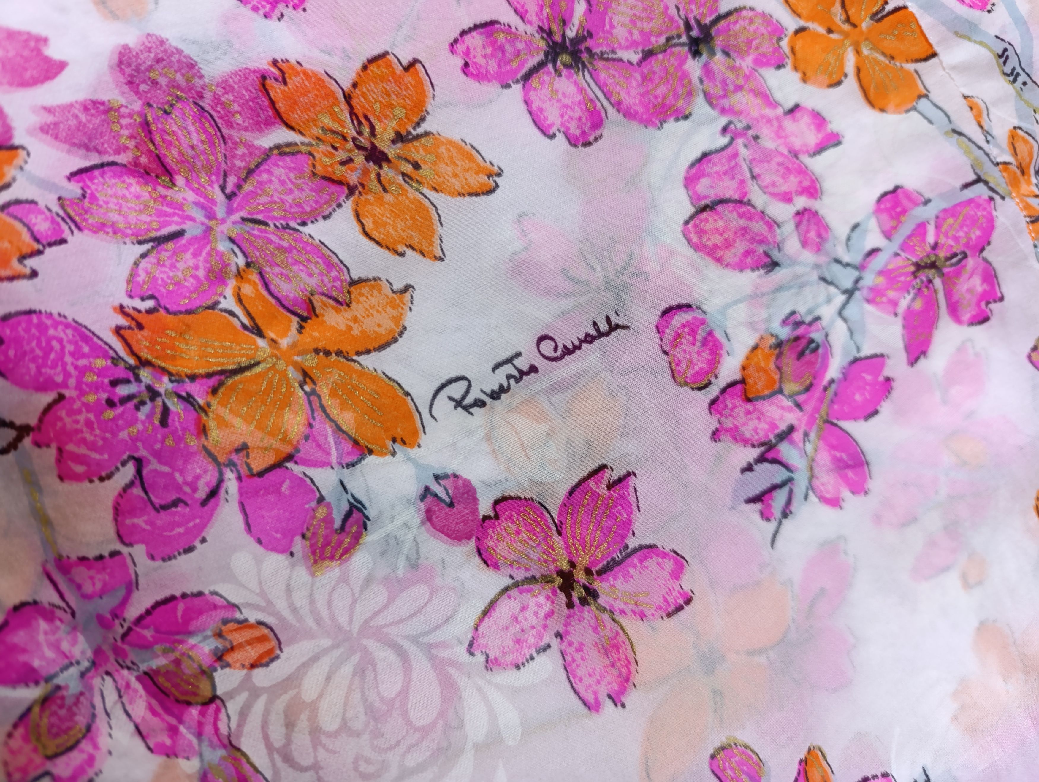 Roberto Cavalli ROBERTO CAVALLI VINTAGE SILK BLOUSE WITH FLOWERS PRINT Size S / US 4 / IT 40 - 7 Thumbnail
