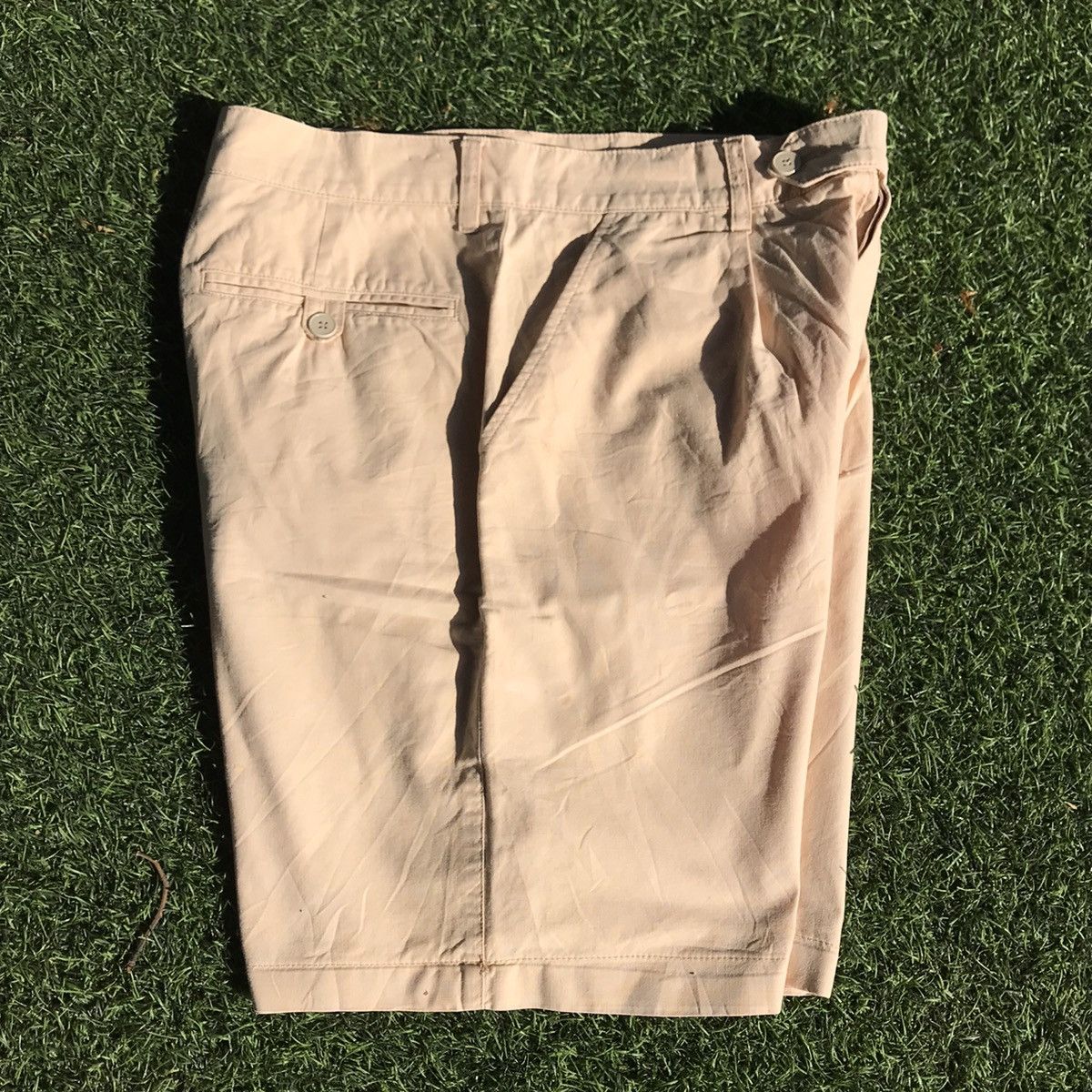 Designer × agnes b. Vintage Agnes B France Short pants khaki khakis beige Size US 34 / EU 50 - 4 Thumbnail