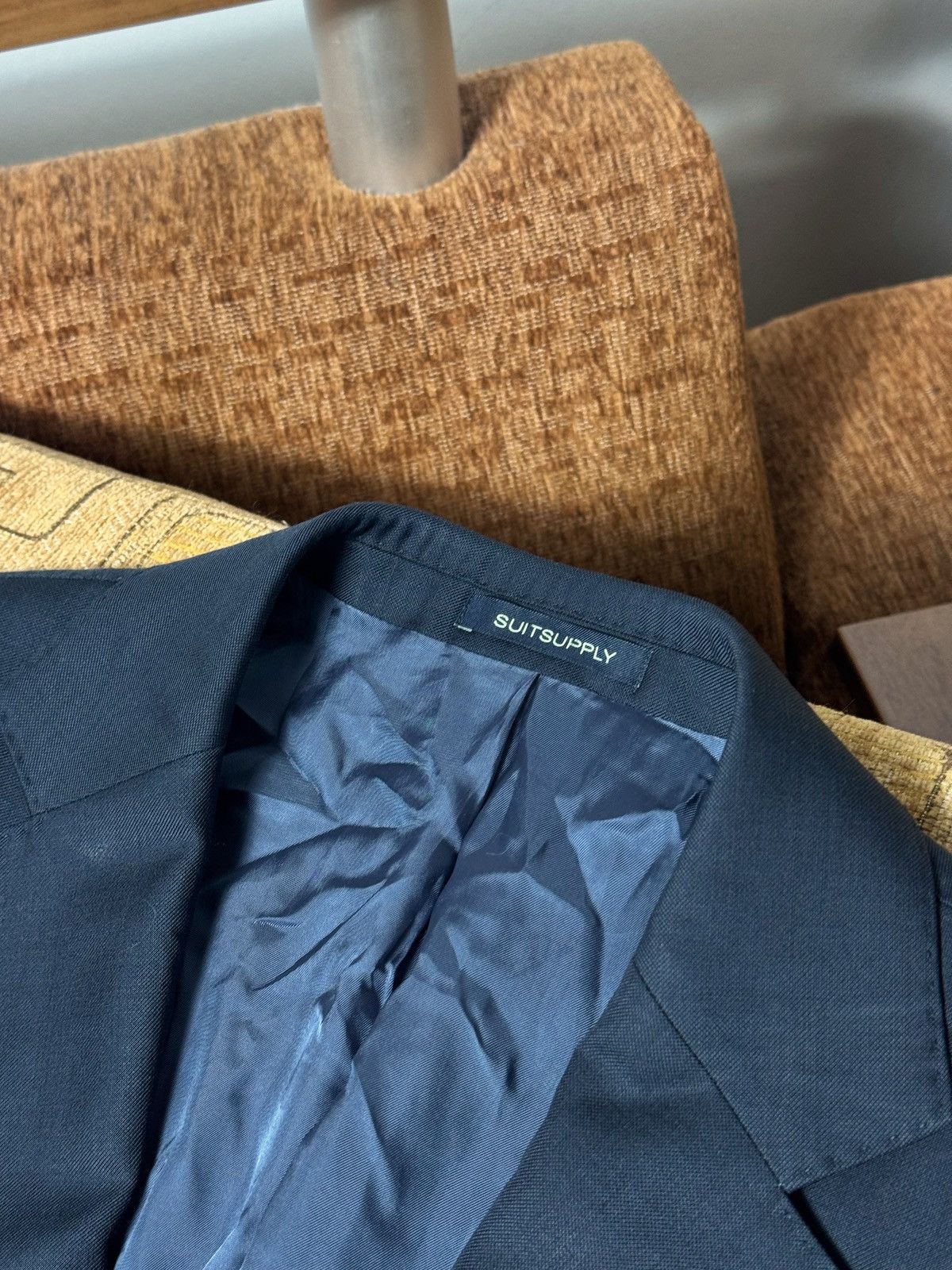 Suitsupply Suitsupply Pure Wool Lazio Single Breasted Suit Jacket Pants Size 46S - 4 Thumbnail