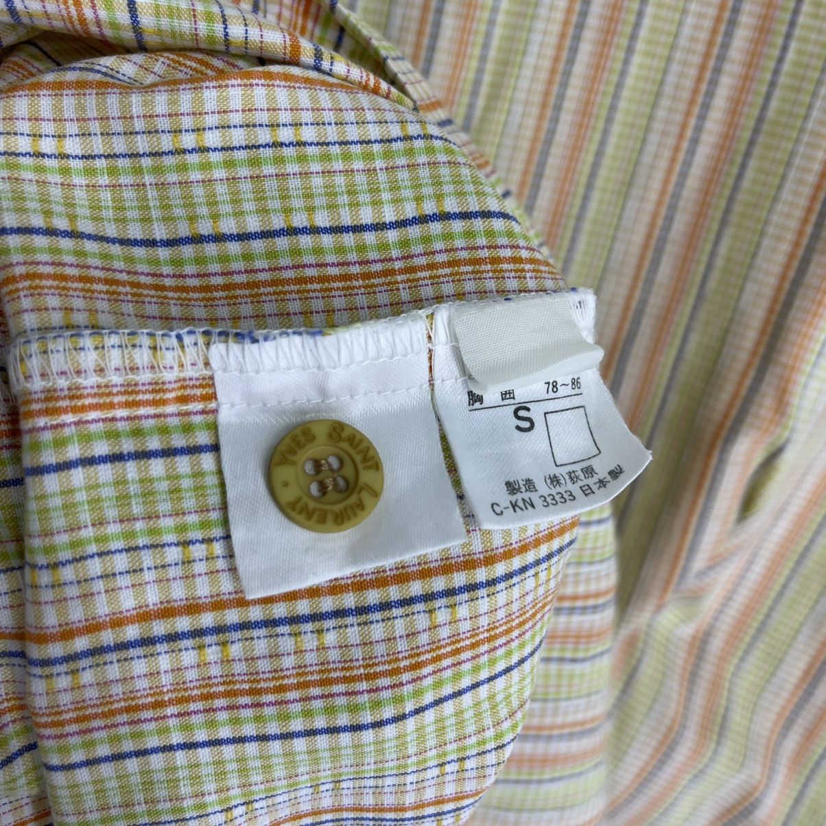 Vintage × Yves Saint Laurent Vintage Yves Saint Laurent Striped Shirt Size US S / EU 44-46 / 1 - 7 Thumbnail