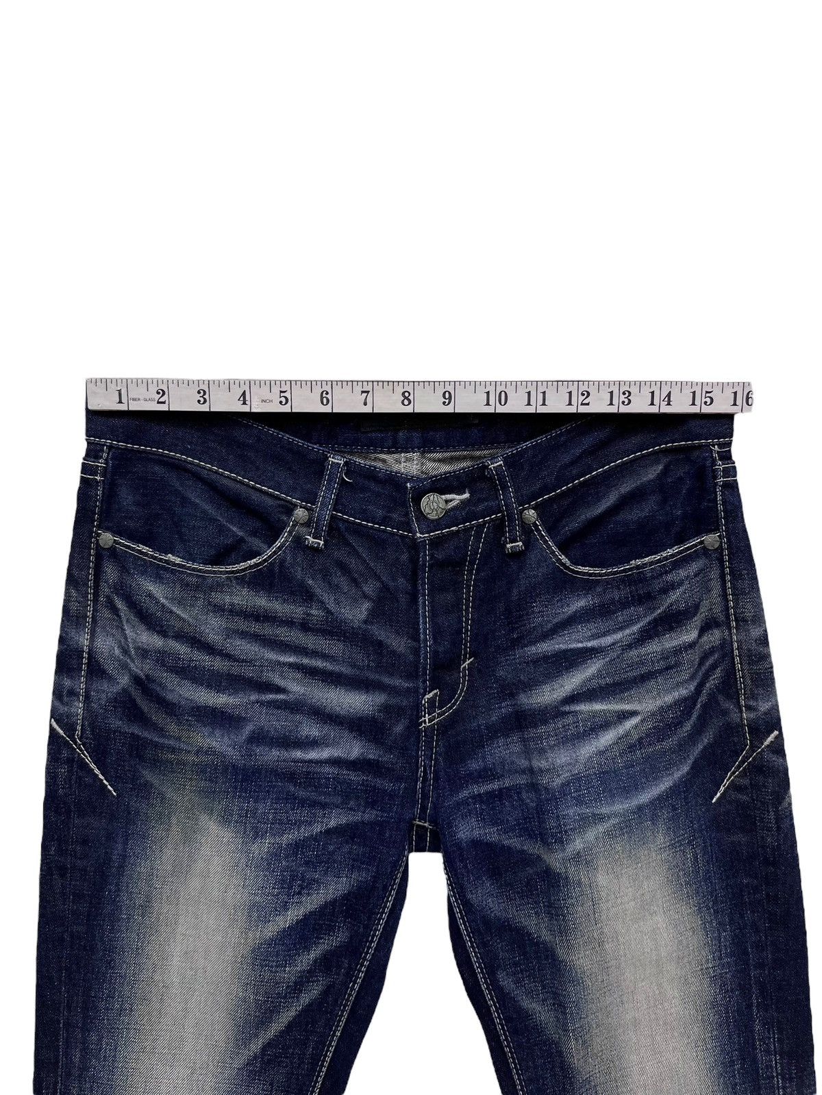 🔥MADE IN JAPAN! Designer FUGA Distressed Whiskered Slim Fit