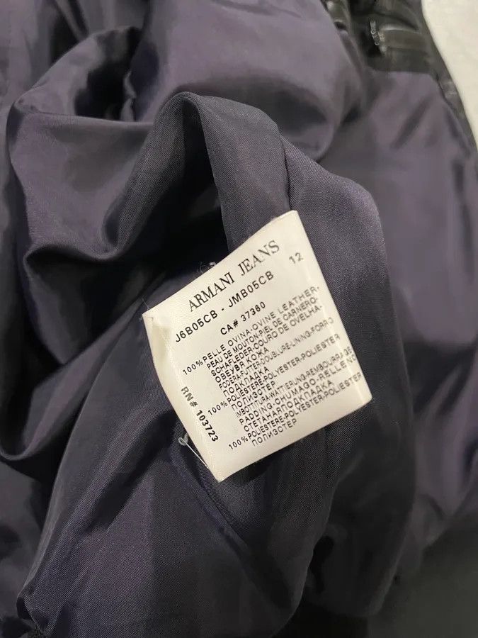 Armani Armani Black Leather Bomber Jacket Size US M / EU 48-50 / 2 - 10 Thumbnail