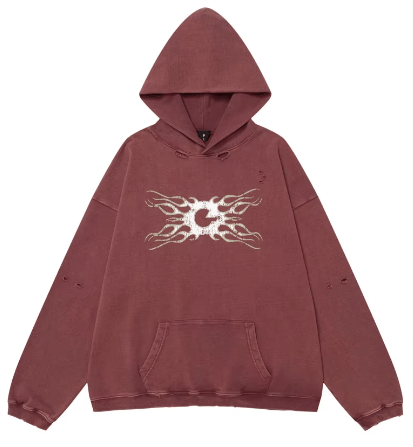 Japanese Brand × Vintage "SandWorm-Red-L" Hoodie Size US L / EU 52-54 / 3 - 1 Thumbnail
