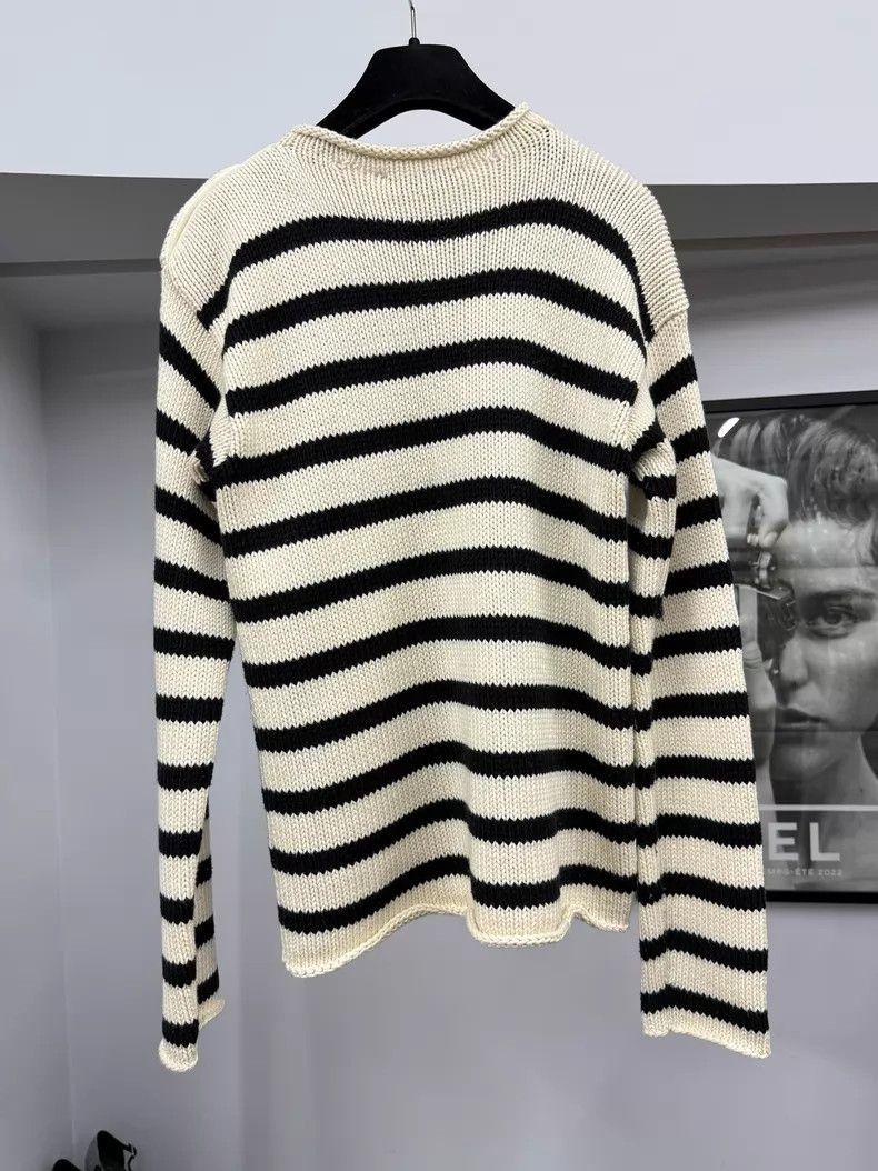 Dior Dior Side button black and white striped sweater Size XS / US 0-2 / IT 36-38 - 3 Thumbnail