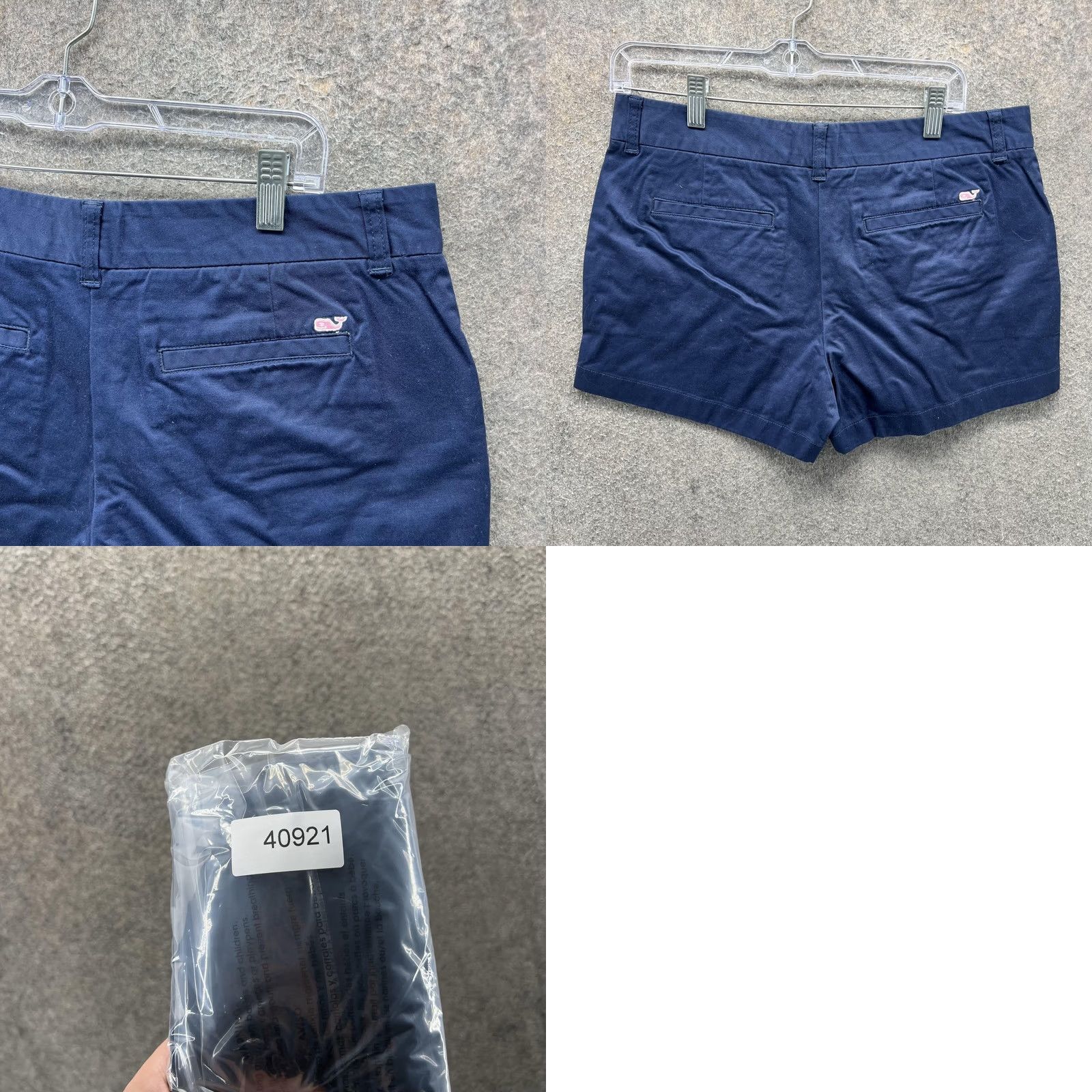 Vineyard Vines Vineyard Vines Shorts Womens 8 Blue Chino Twill Stretch Flat Front Casual Size 30" / US 8 / IT 44 - 8 Thumbnail