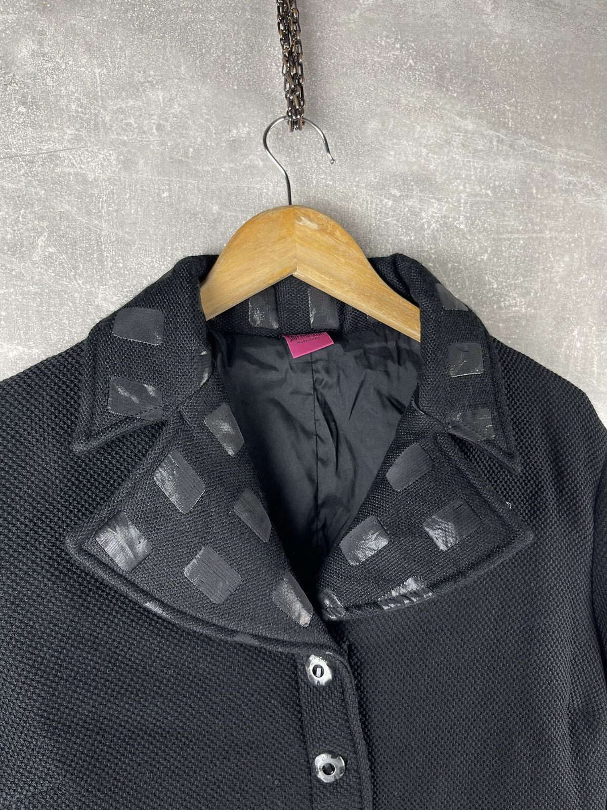 Other Save The Queen! Cropped Avant Garde Textured Wool Jacket Size XL / US 12-14 / IT 48-50 - 5 Thumbnail