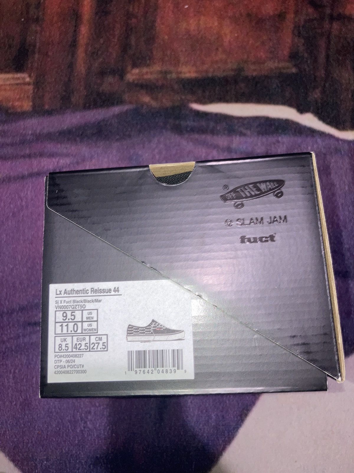 FUCT × Vans Fuct Vans Reissue 44 Black/Black/Mar Size US 9.5 / EU 42-43 - 7 Thumbnail