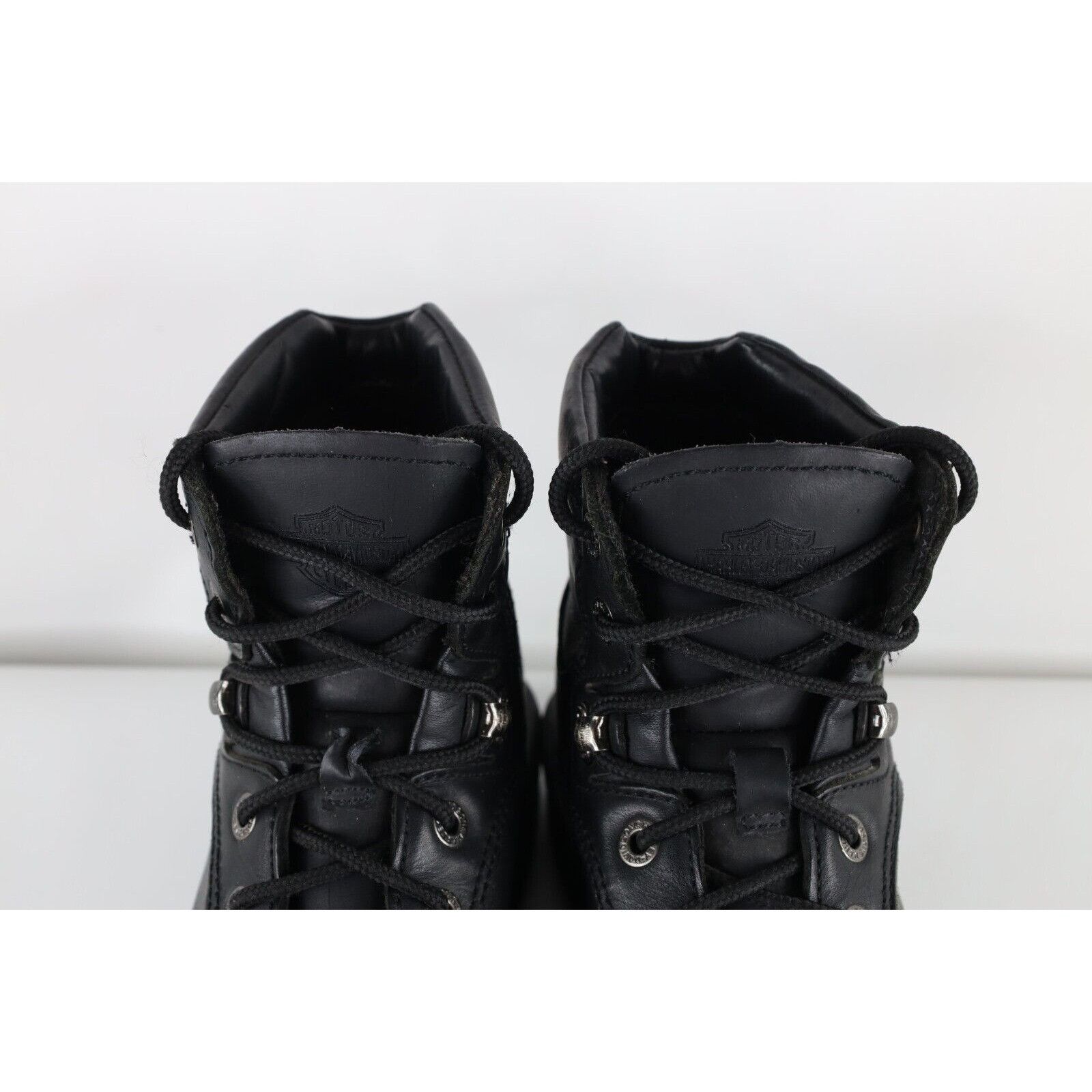 Harley Davidson × Vintage Vintage 90s Harley Davidson Spell Out Leather Boots Size US 7.5 / IT 37.5 - 4 Thumbnail