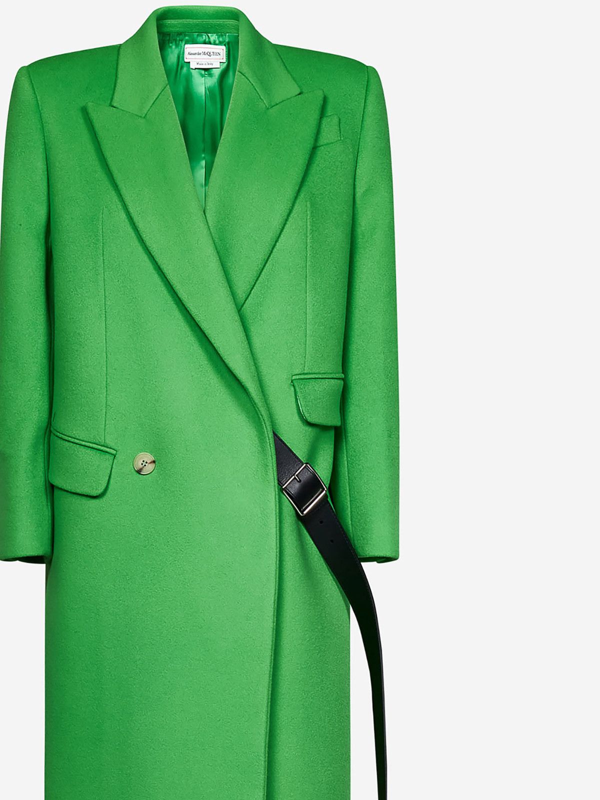 Alexander McQueen o1y0225 Coat in Green Size S / US 4 / IT 40 - 4 Thumbnail