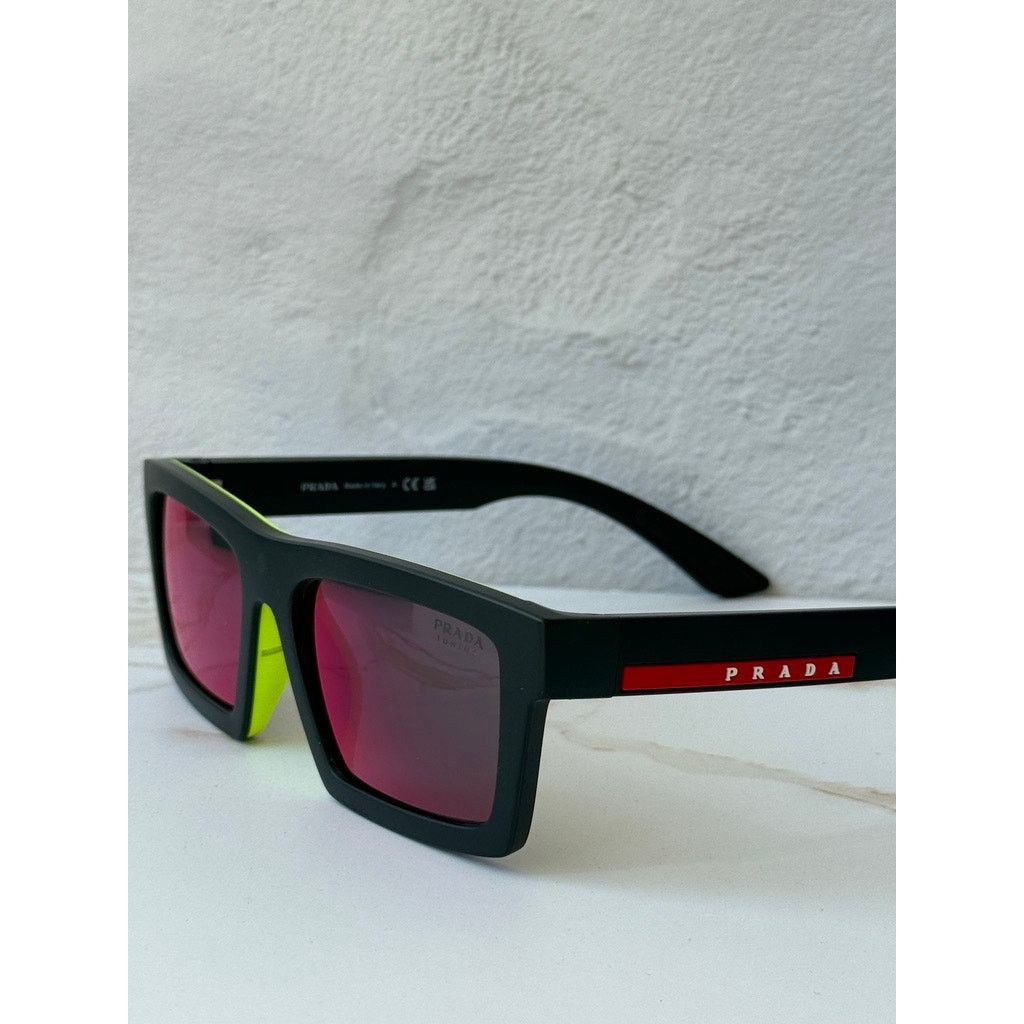 Prada NEW Prada Sport PS A07S Sunglasses in Black Red Mirror $430 Size ONE SIZE - 4 Thumbnail