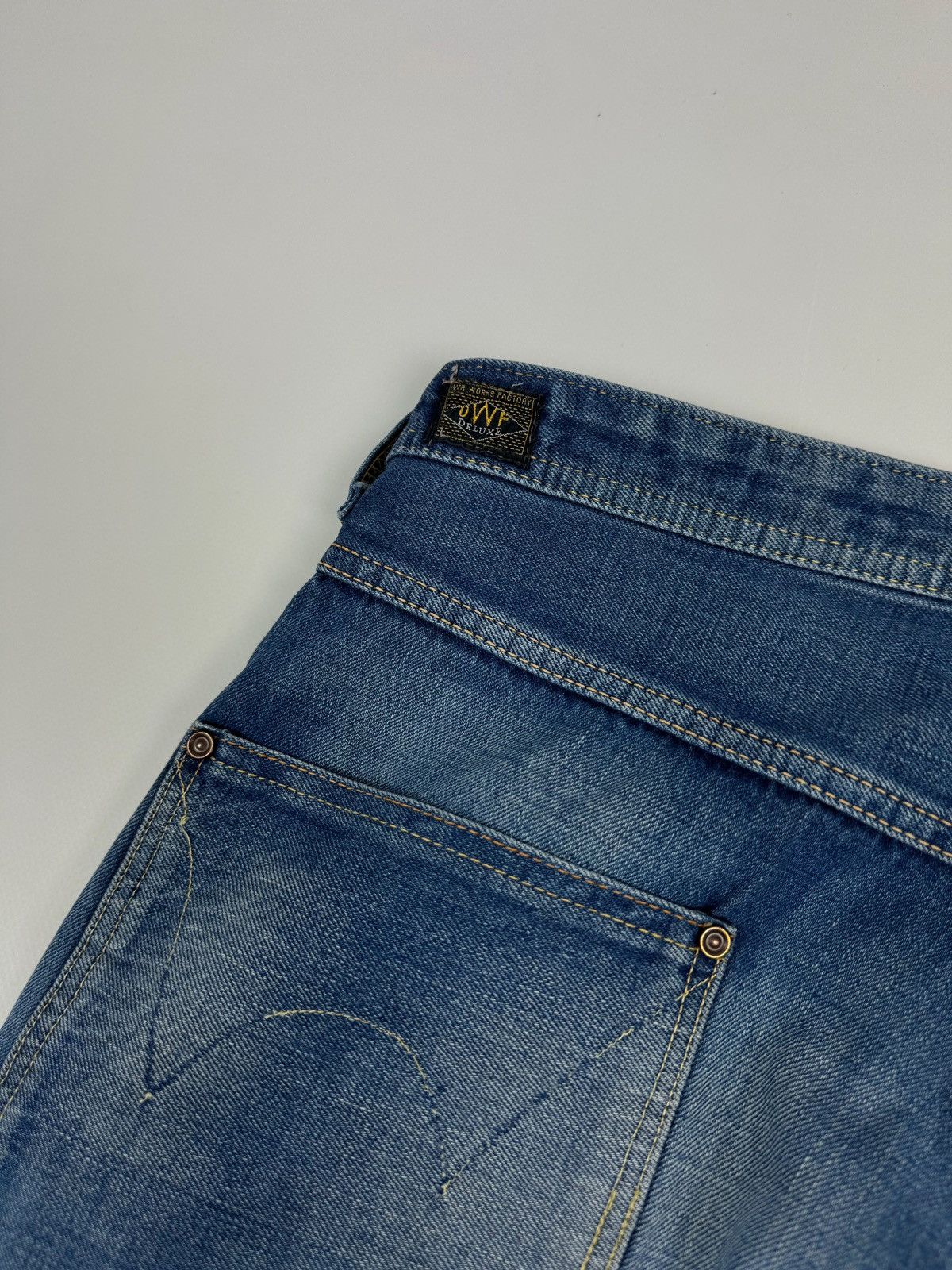 Edwin Edwin 550923 Over Works Factory Distressed Jeans Pants Size US 34 / EU 50 - 20 Thumbnail