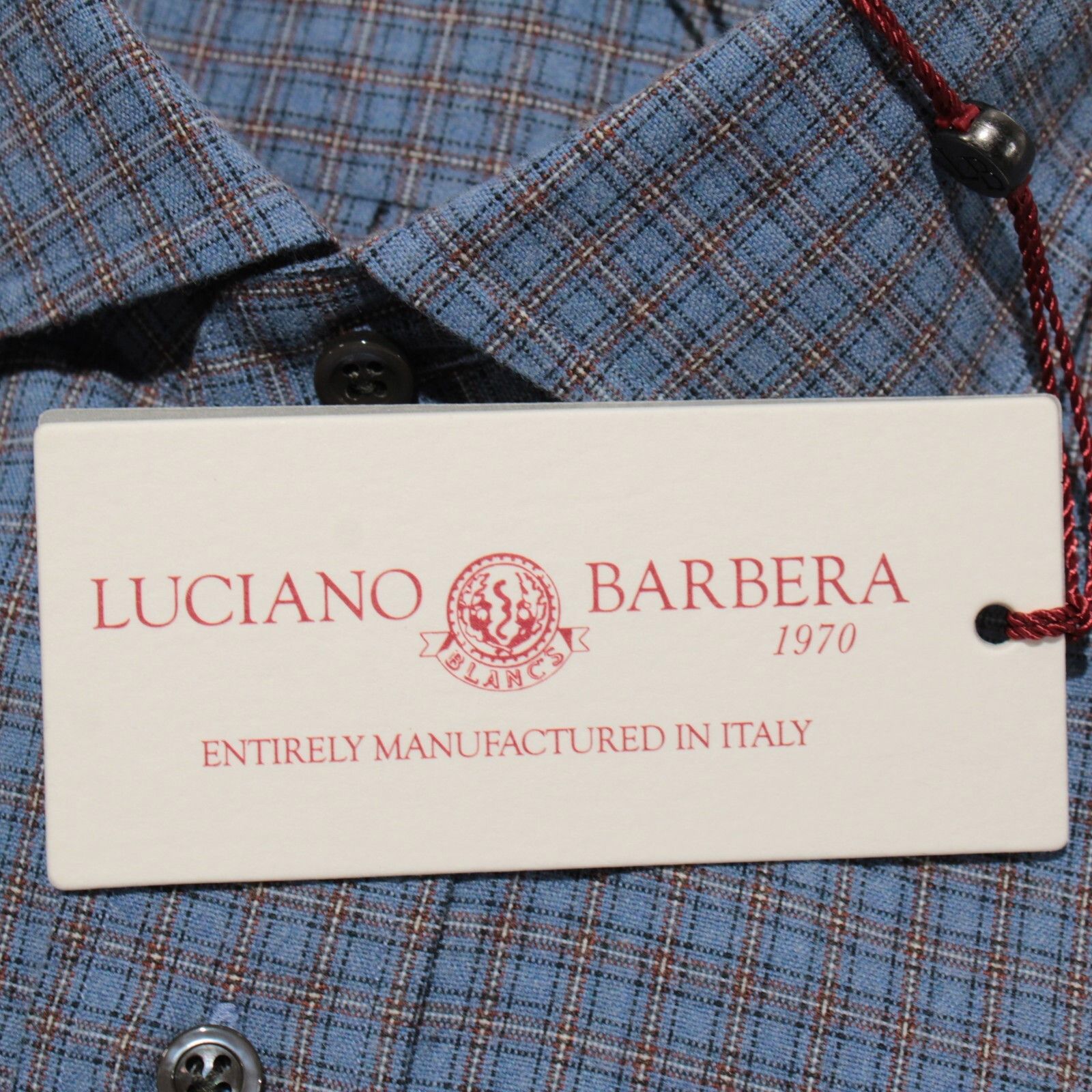 Luciano Barbera Luciano Barbera New with tags Shirt Size M US In Blue Size US M / EU 48-50 / 2 - 2 Thumbnail