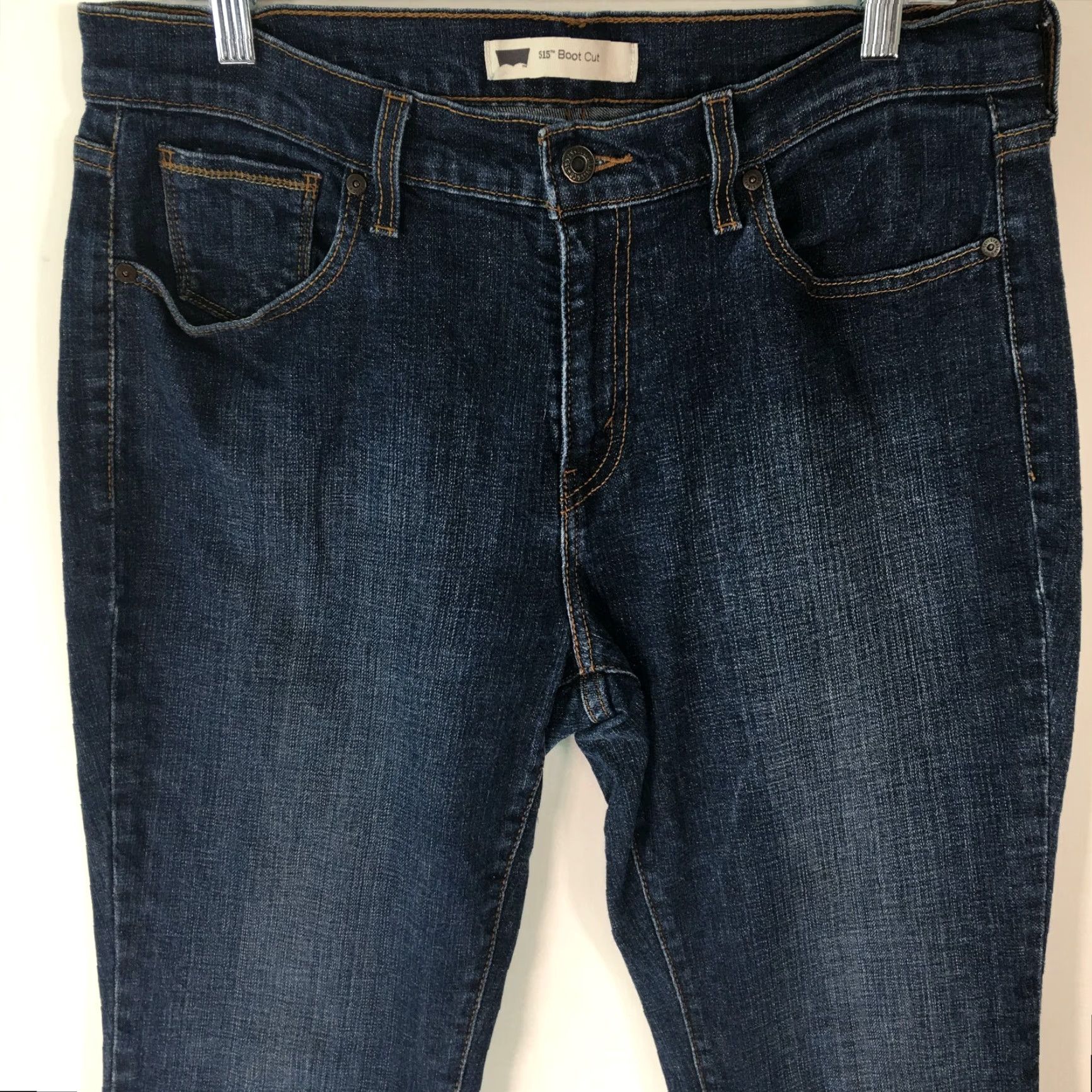 Denime Levi's 515 Women's Bootcut Jeans Size 12 Blue Denim Mid Rise 30" Inseam Classic Fit Size 34" / US 12 / IT 48 - 3 Thumbnail