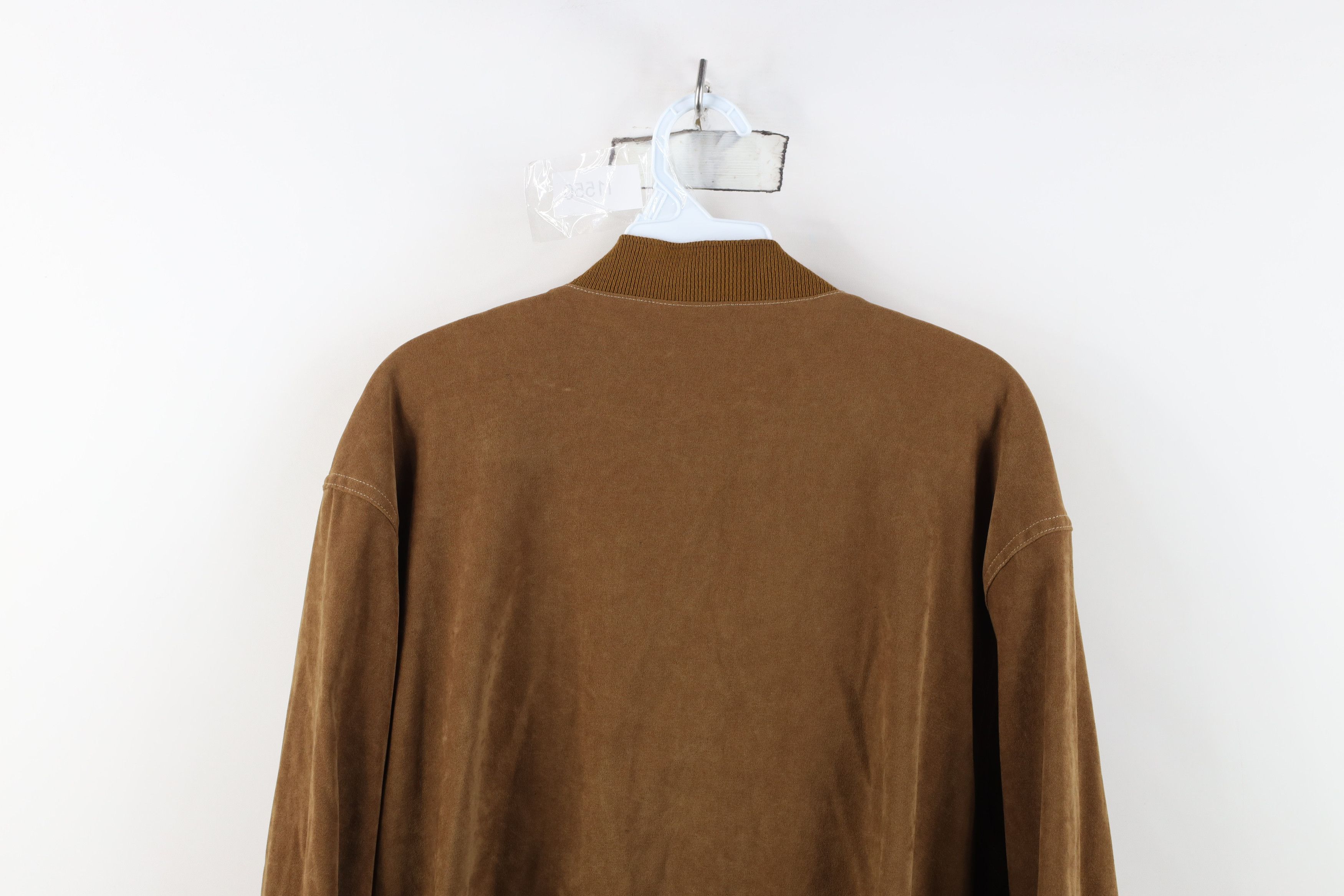Vintage Vintage 70s Streetwear Microfiber Cafe Racer Bomber Jacket Size US M / EU 48-50 / 2 - 14 Thumbnail