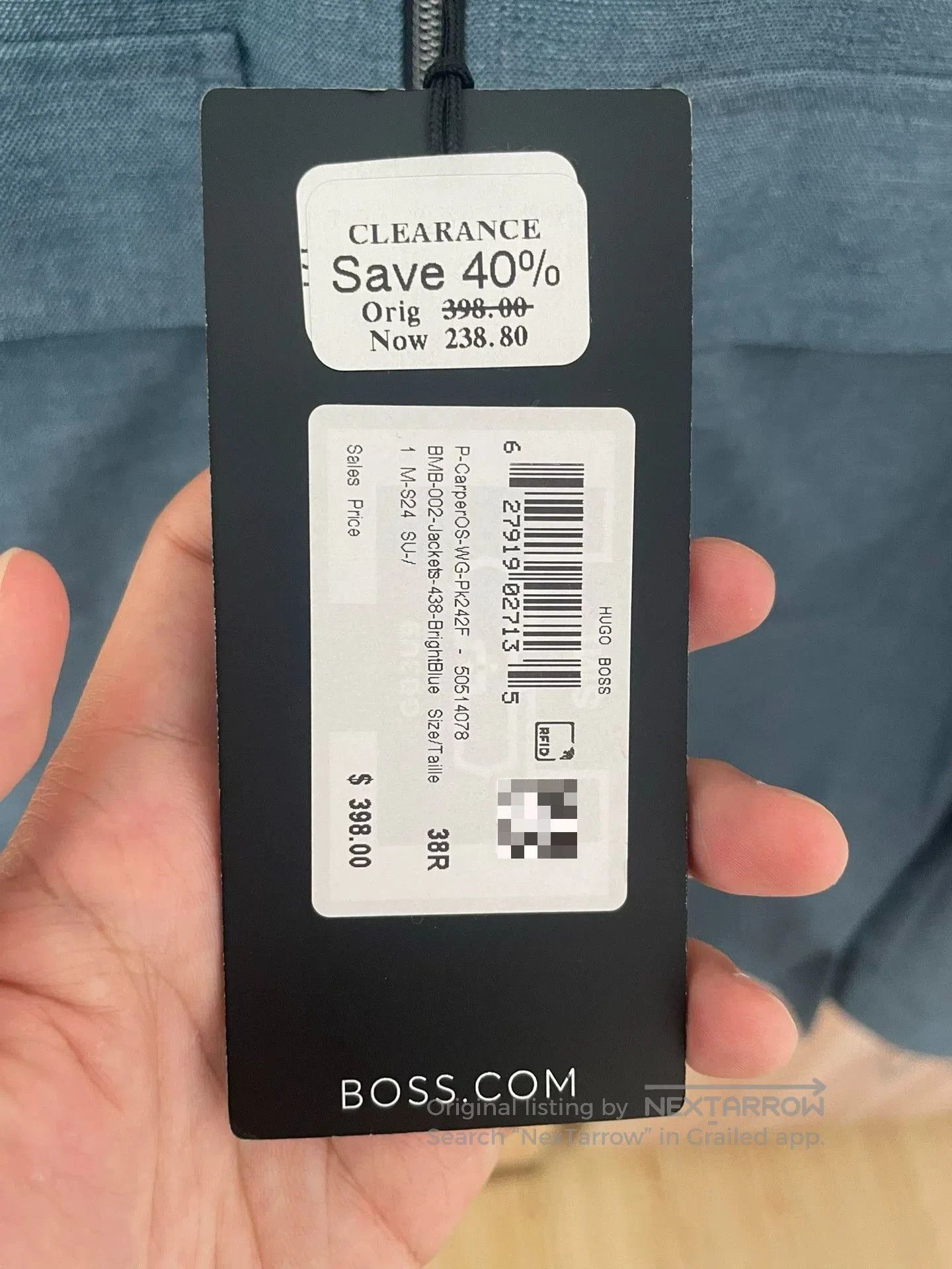 Hugo Boss Hugo Boss Performance Men's Jacket. Size US XXS / EU 40 - 2 Thumbnail