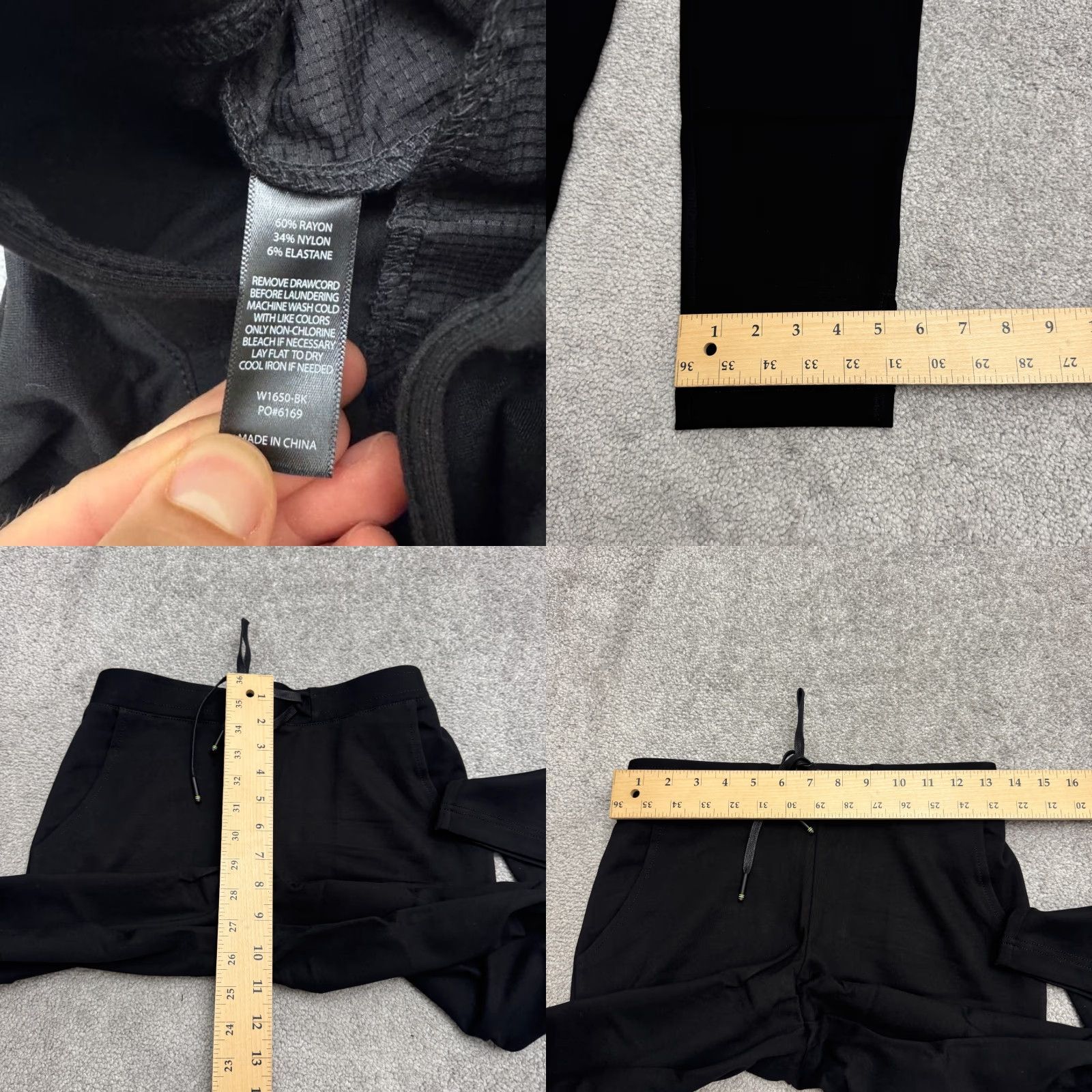 Vintage VINTAGE Betabrand Women's Jogger Pants XS Black Stretch Casual Tapered Pockets 27in Inseam Size 26" / US 2 / IT 38 - 8 Thumbnail