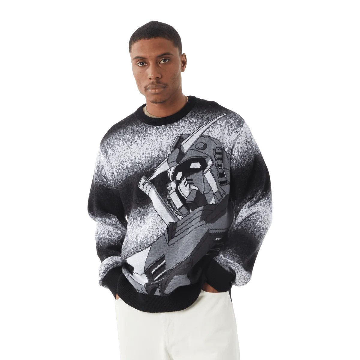 Huf HUF x Gundam Wing Static Crewneck Cotton Sweater Size US M / EU 48-50 / 2 - 7 Thumbnail