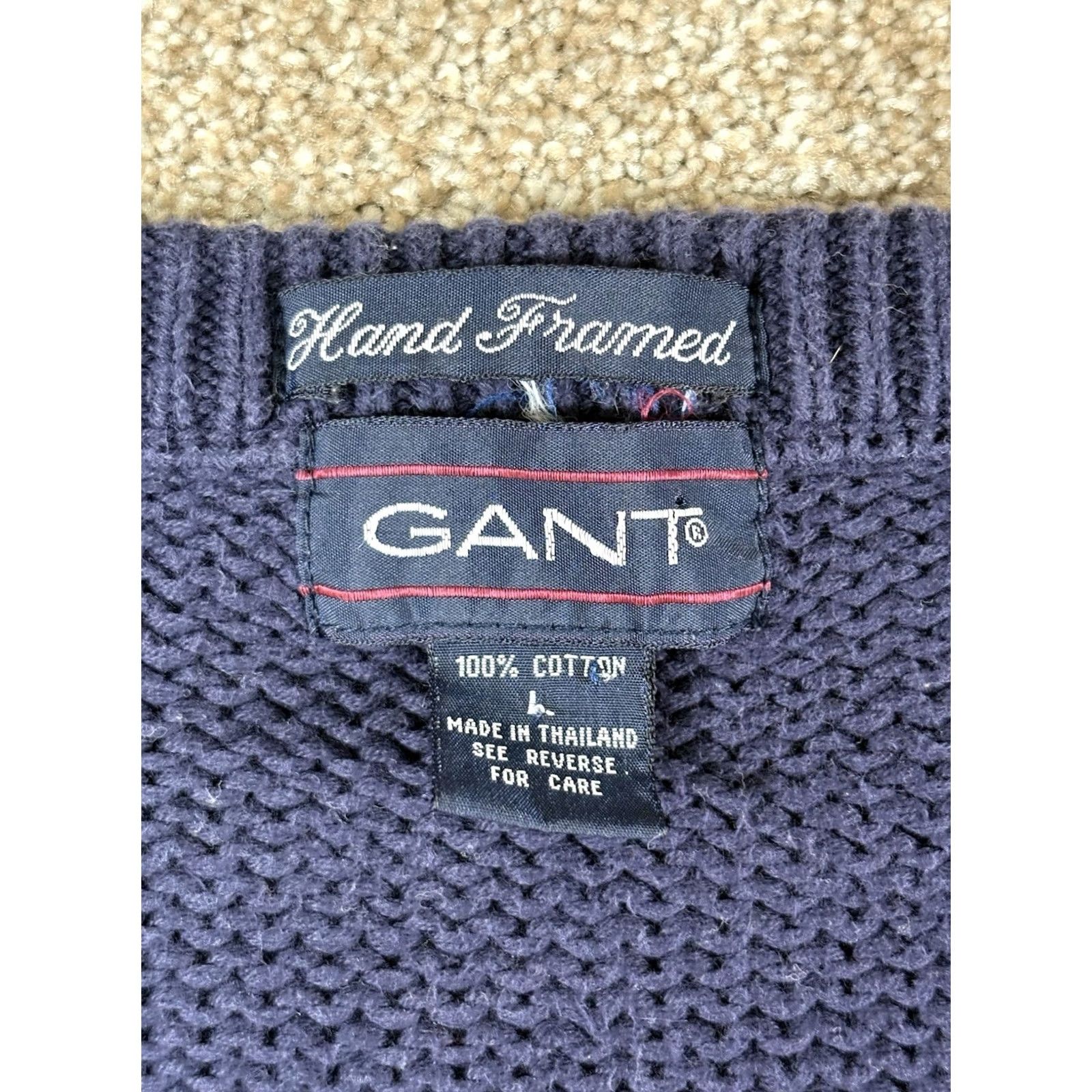 Gant Vintage Gant Sweater Vest, Geometric Print Hand Framed Grandpa Large - Size US L / EU 52-54 / 3 - 5 Thumbnail
