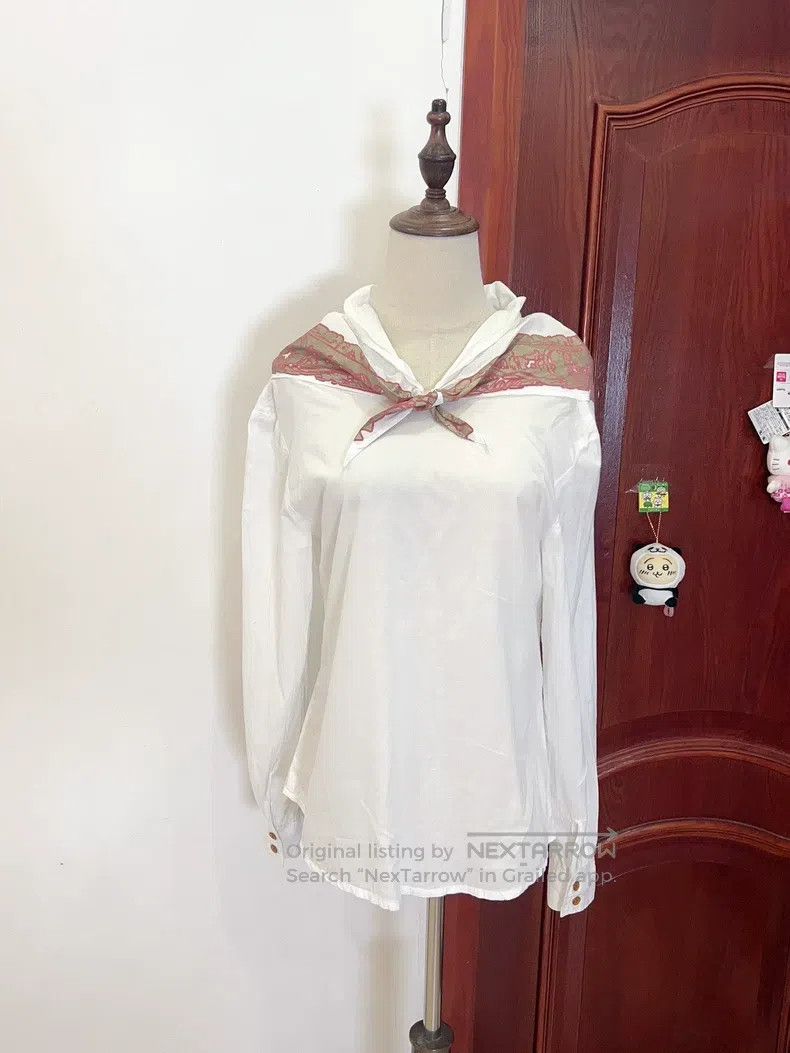 Vivienne Westwood Vivienne Westwood Vintage White Lightweight Long Sleeve Sh Size S / US 4 / IT 40 - 1 Thumbnail