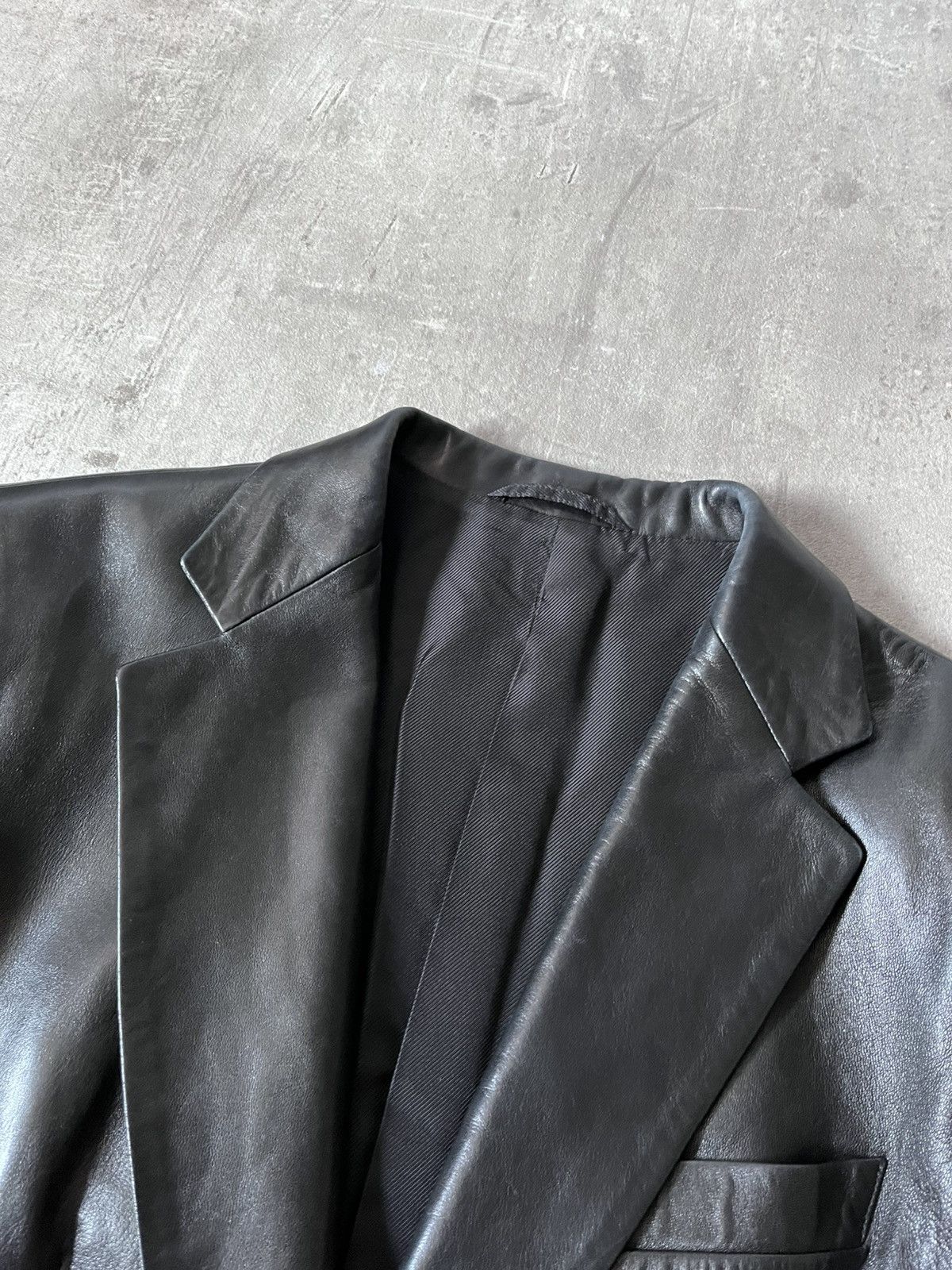 Gucci Gucci S/S 1998 by Tom Ford runway leather blazer jacket Size US S / EU 44-46 / 1 - 9 Thumbnail