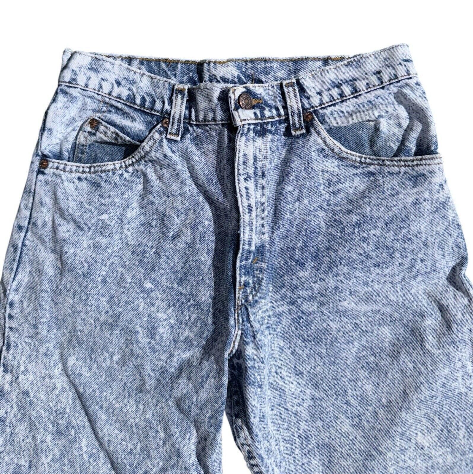 Levi's Vintage Levis 550 Acid Wash Jeans Sz 31x32 RARE Size US 31 - 2 Thumbnail