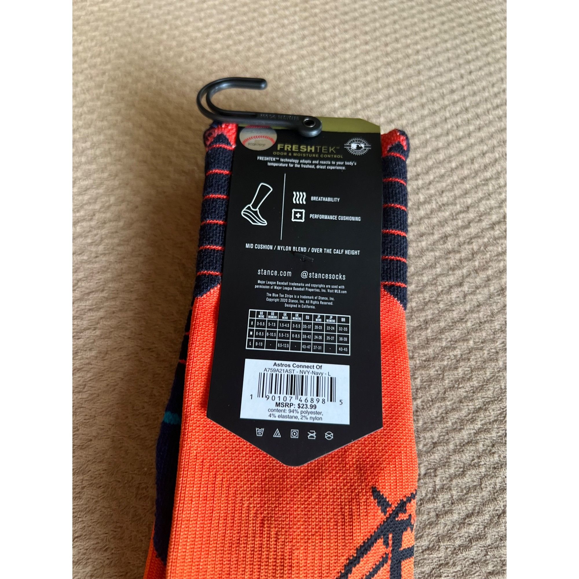 Stance Socks Stance MLB Houston Astros City Connect Socks - Size L (9-13) Size ONE SIZE - 6 Thumbnail