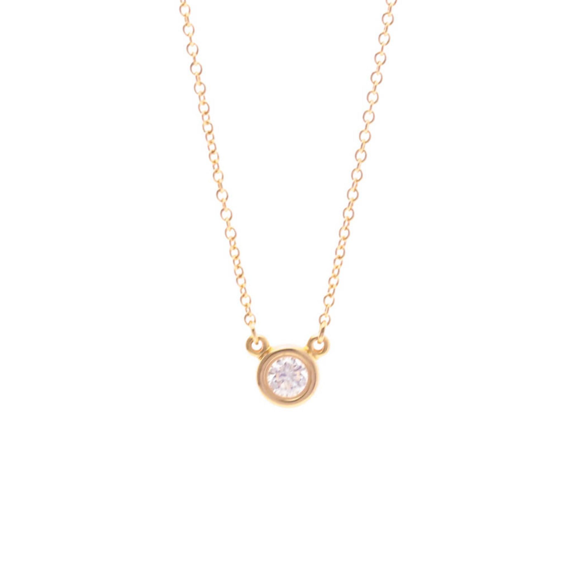 Tiffany Diamonds By The Yard Pink Gold (18K) Diamond MenWomen Fashion Pendant Necklace (Pink Gold)