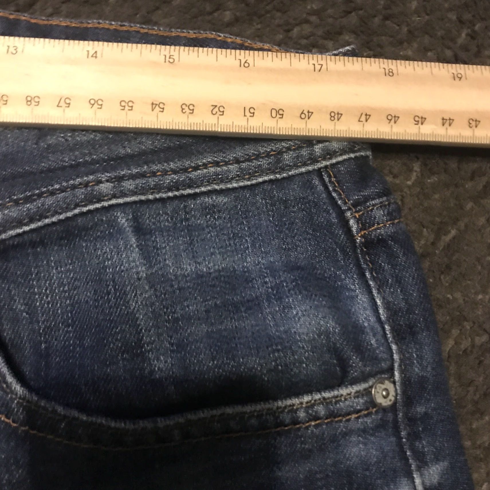 Vintage AG Adriano Goldschmied Jeans Mens 33 The Graduate Tailored Leg Blue USA Denim Slim 5-Pocket Classic Men Regular Jeans Size US 33 - 4 Thumbnail