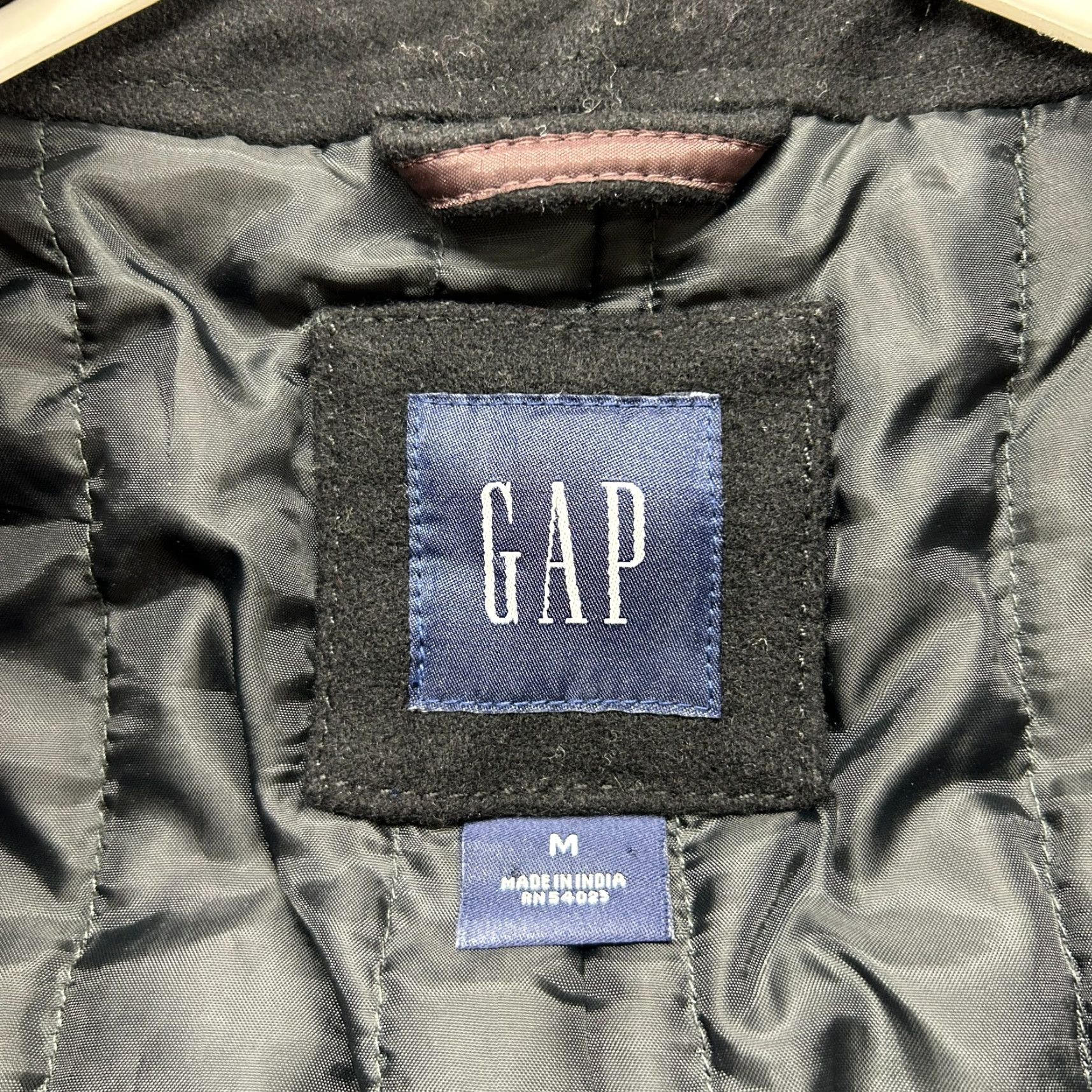 Gap VINTAGE Gap Coat Mens M Long Wool Solid Overcoat Size US M / EU 48-50 / 2 - 6 Thumbnail