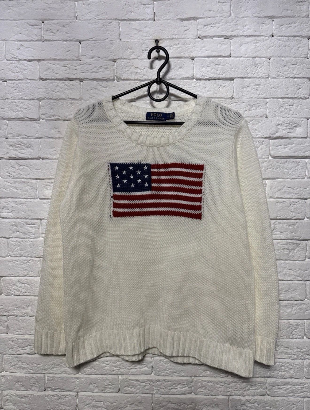 Polo Ralph Lauren Rare Polo Ralph Lauren American Flag Knit Sweater Man`s Sz S Size US S / EU 44-46 / 1 - 1 Thumbnail