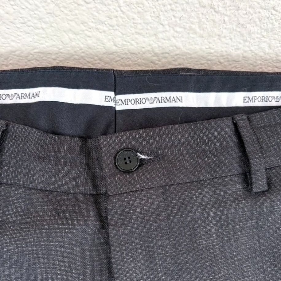Emporio Armani Emporio Armani Trouser Dress Pants Wool Charcoal Grey 36x35 Men Regular Size US 36 / EU 52 - 4 Thumbnail