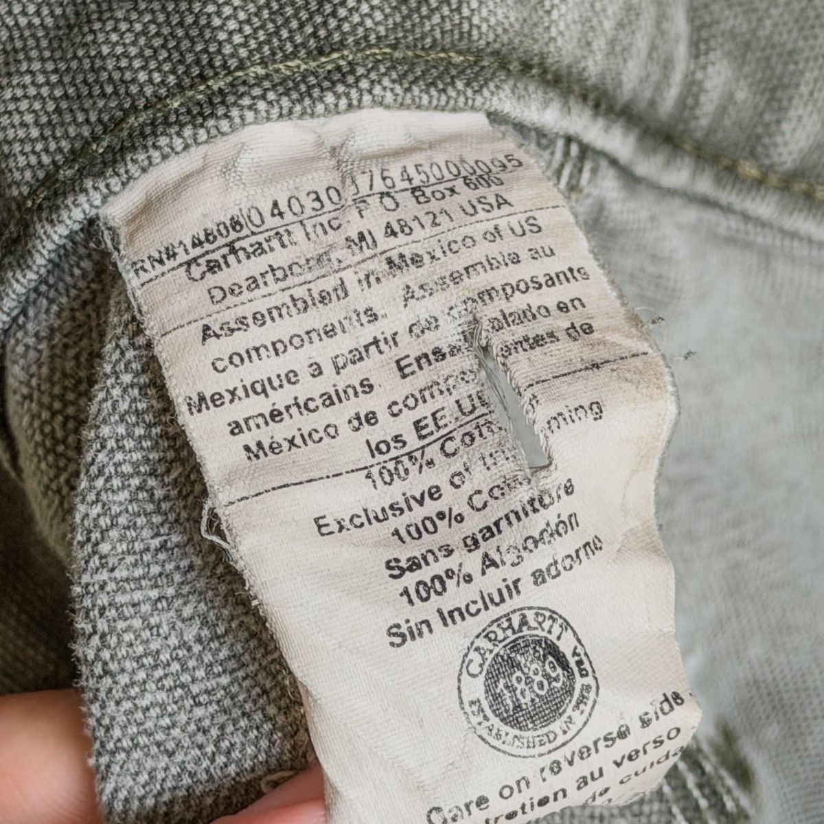 Vintage Vintage THRASHED Carhartt Paint Splatter Carpenter Pants Size US 34 / EU 50 - 7 Thumbnail