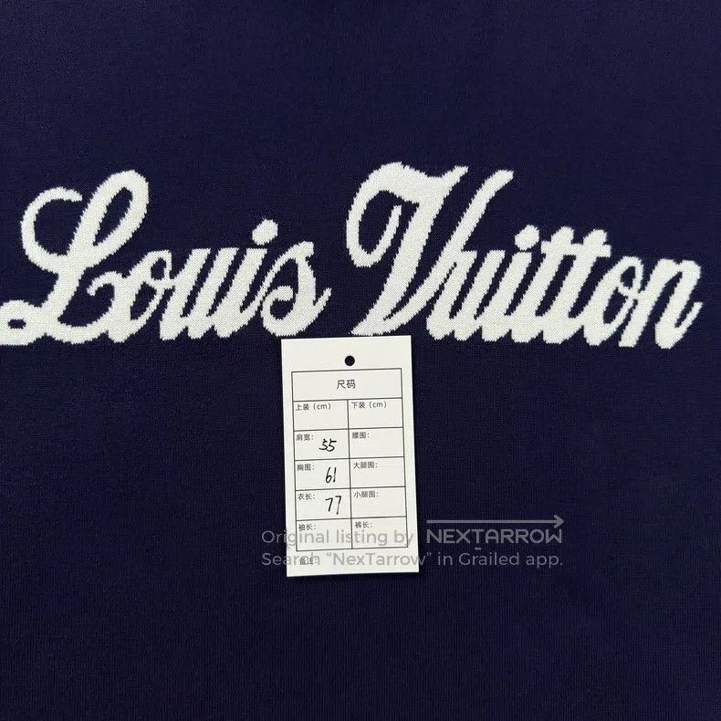 Louis Vuitton Louis Vuitton Sapphire Blue Grass Slogan Short Sleeve Size US XL / EU 56 / 4 - 5 Thumbnail