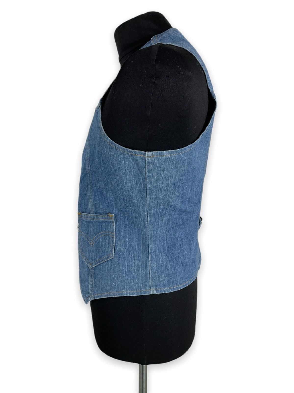 Levi's × Levi's Made & Crafted VTG 70’s 60613 Big E Denim Western Vest USA Teucker Jean Gilet Pocket Jacket Waistcoat Size US M / EU 48-50 / 2 - 8 Thumbnail