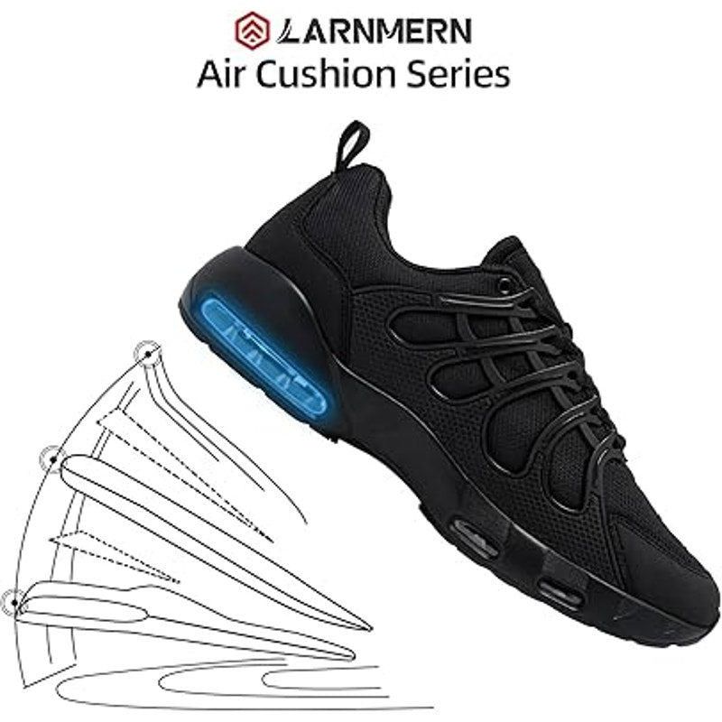 Other Larnmern Men's 8.5 Black Air Cushioned Work Sneakers Size US 8.5 / EU 41-42 - 3 Thumbnail