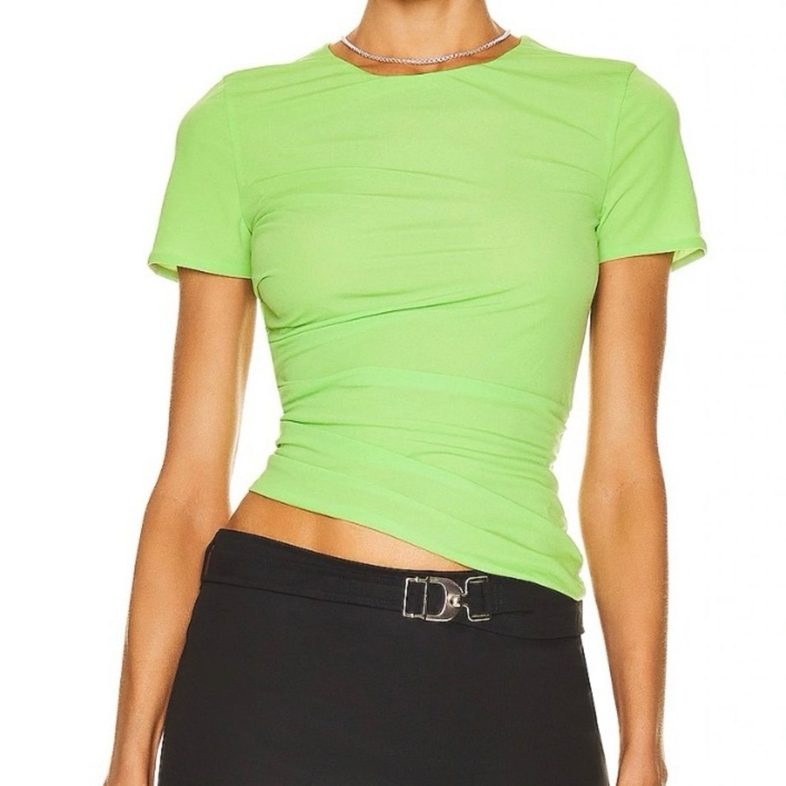 Helmut Lang NWT HELMUT LANG $245 Reversible Draped Mesh Top Size Small Size S / US 4 / IT 40 - 13 Thumbnail