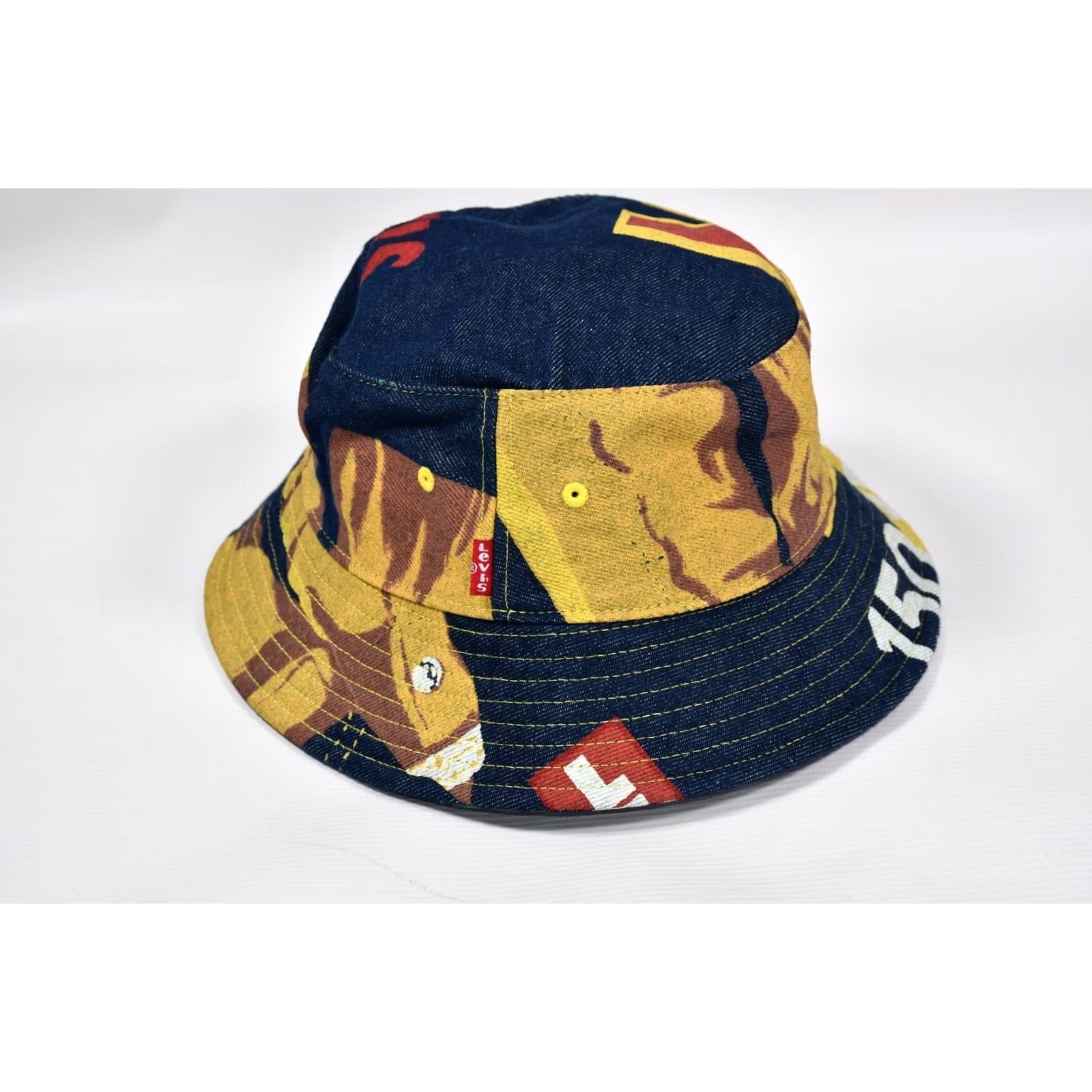 Levi's LEVI'S 501 BANNER PRINT 150th ANNIVERSARY BUCKET HAT Denim SIZE L Blue Cotton Men Size ONE SIZE - 6 Thumbnail