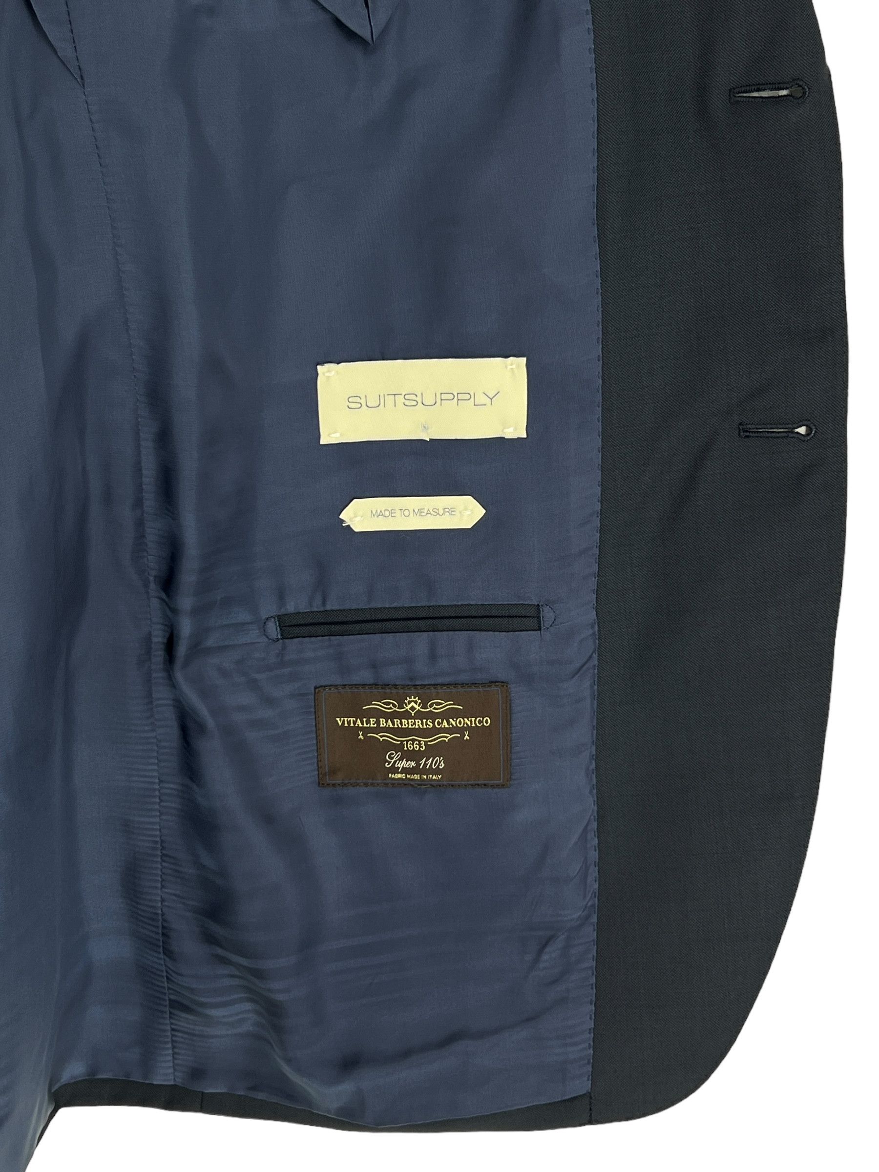 Suitsupply Lazio Wool Formal Blazer Waistcoat Suit EU:44; UK/US:44R Size 44R - 14 Thumbnail