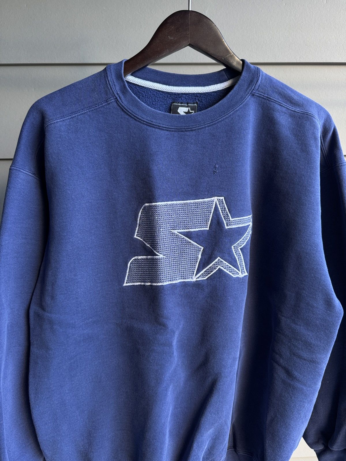 Starter Vintage STARTER Sweatshirt Big Logo Embroidery USA made Size US L / EU 52-54 / 3 - 8 Thumbnail