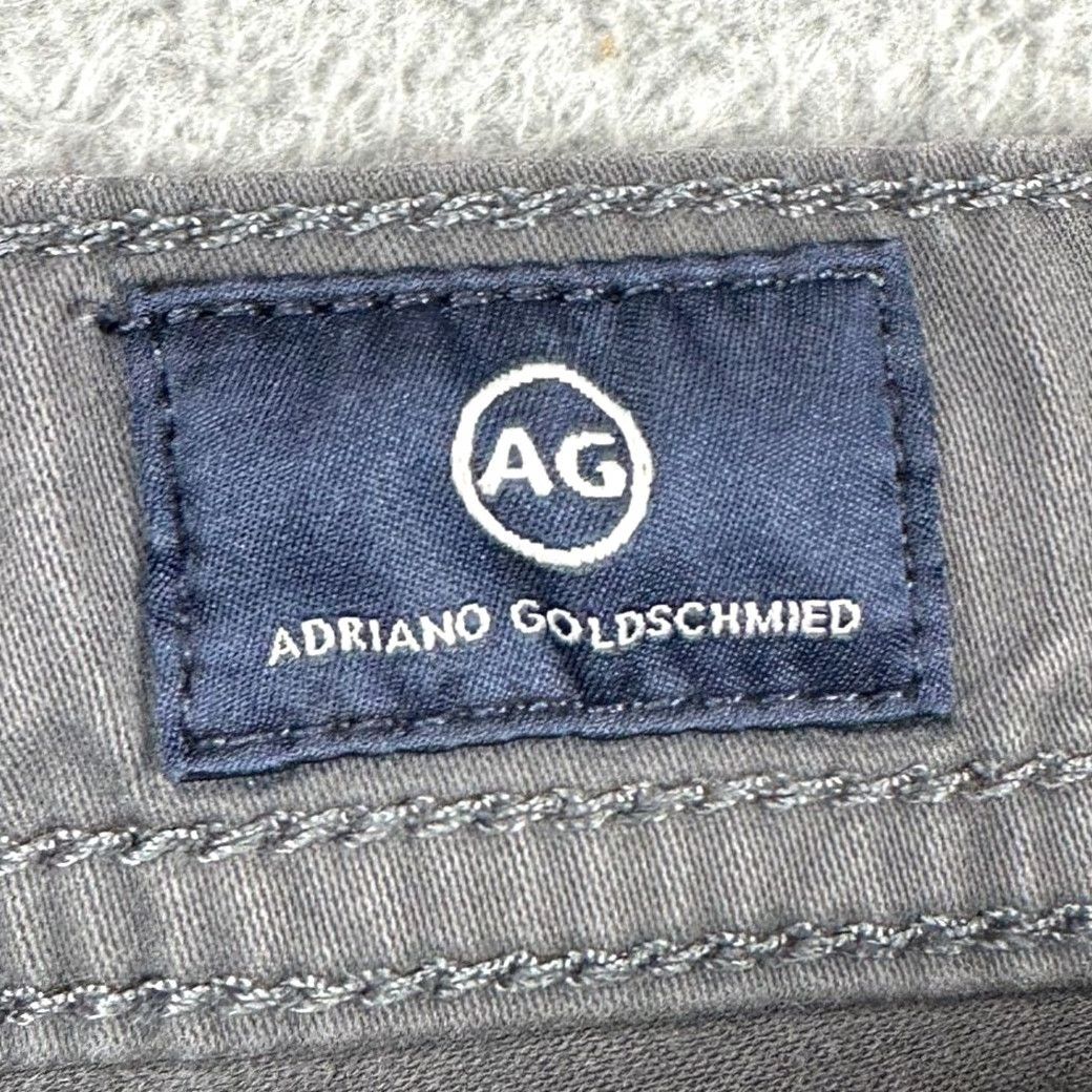 Vintage AG Adriano Goldschmied The Graduate Jeans Mens 40X34 Grey Straight Denim 5 Pocket Slim Stretch Vintage: No Mens Regular Size 40 Size US 40 / EU 56 - 4 Thumbnail