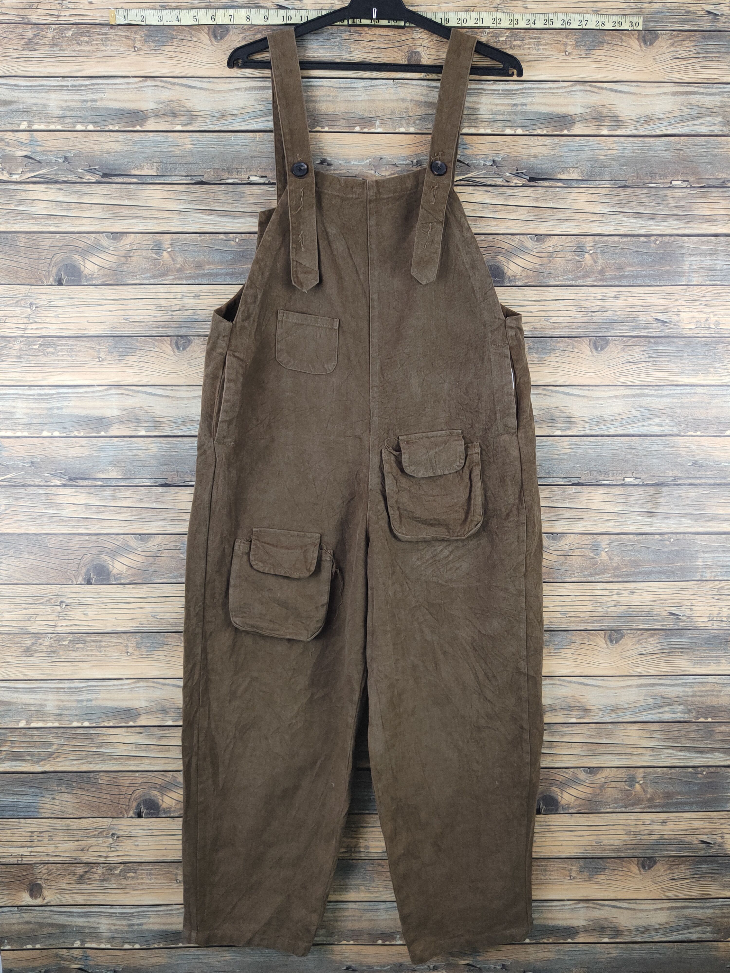 Other Japanese Brand Brown Overall Jumpsuits Size 38" / US 16 / IT 52 - 1 Thumbnail