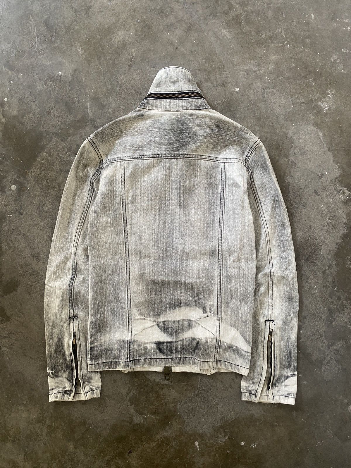 14th Addiction 2000s Buffalo Bobs - Vkei Style Triple Zipper Denim Jacket Size US M / EU 48-50 / 2 - 9 Thumbnail