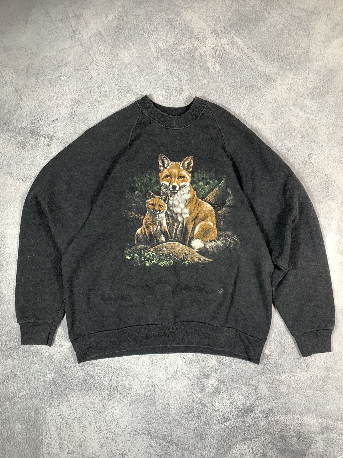 Japanese Brand × Vintage Vintage 90s Fox sweatshirt streetwear size L Size US L / EU 52-54 / 3 - 1 Thumbnail