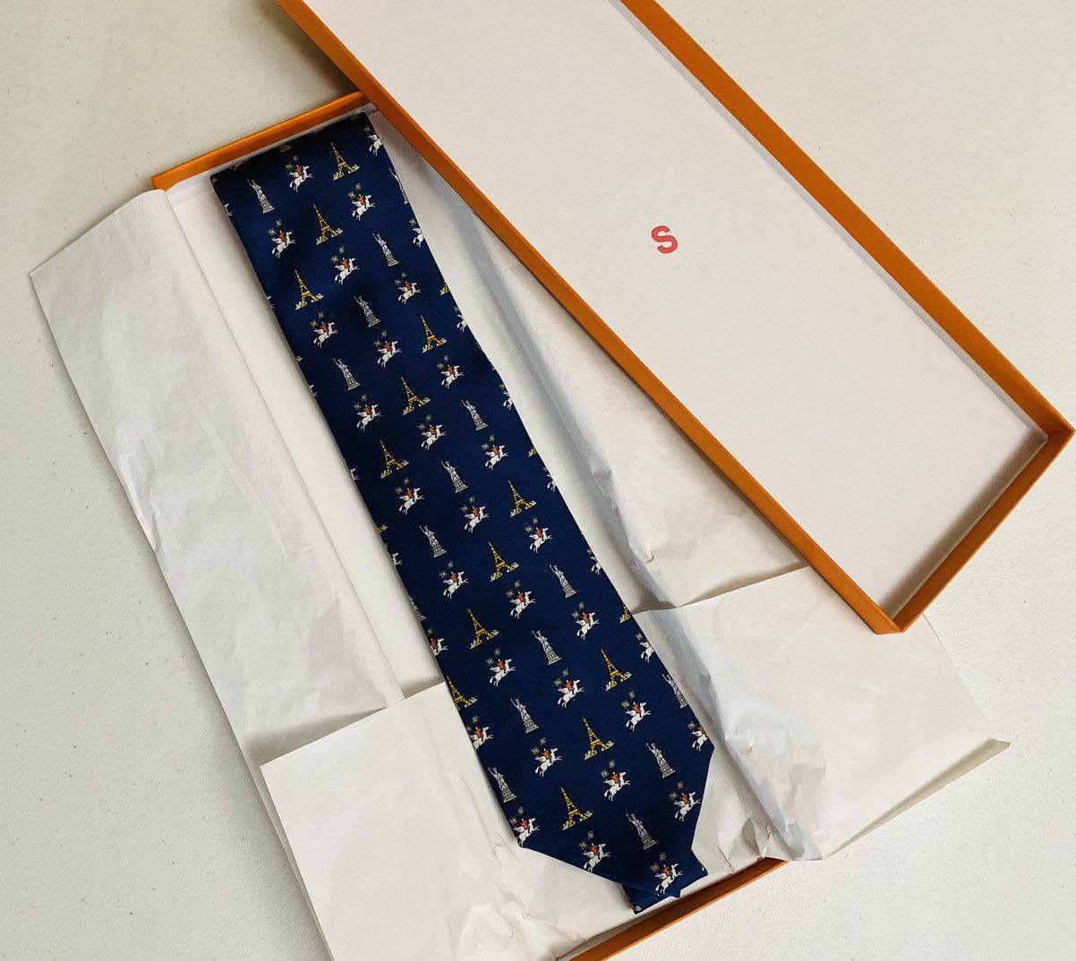 Hermes Hermès 🇫🇷 Blue Maison Hermès NYC 2000 Opening 7913 MA Rare NW Size ONE SIZE - 13 Thumbnail