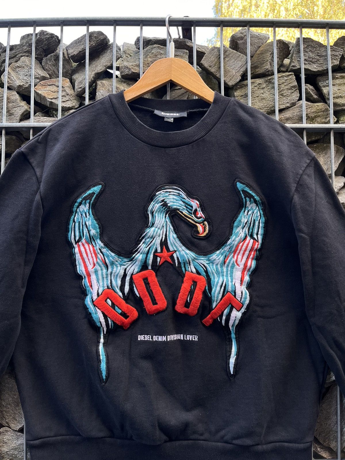 Diesel Diesel Eagle Rare Embroidered Sweatshirt Logo Y2k Size US M / EU 48-50 / 2 - 3 Thumbnail