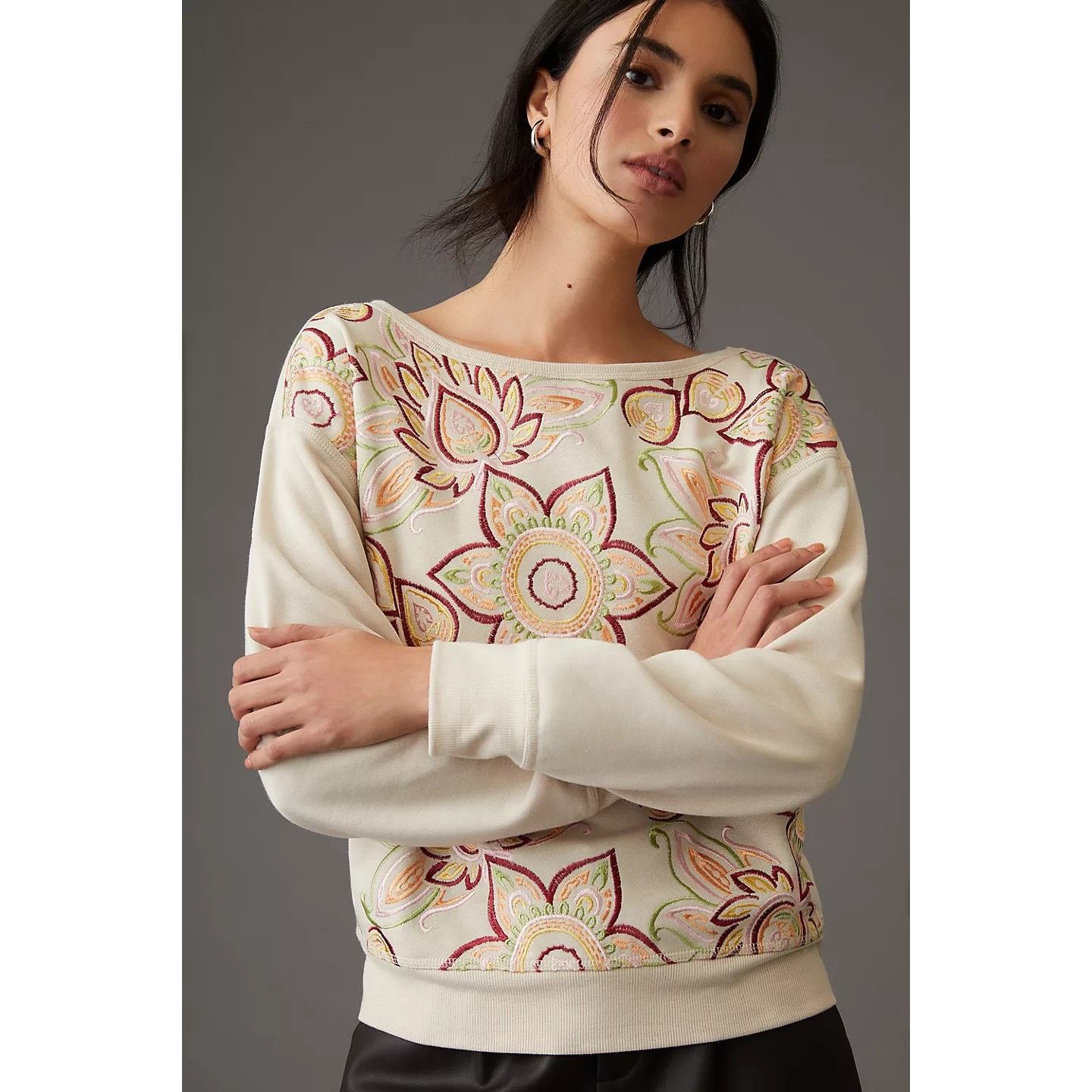 Anthropologie New Anthropologie Tiny Helena Embroidered Pullover $128 XS Size XS / US 0-2 / IT 36-38 - 1 Thumbnail