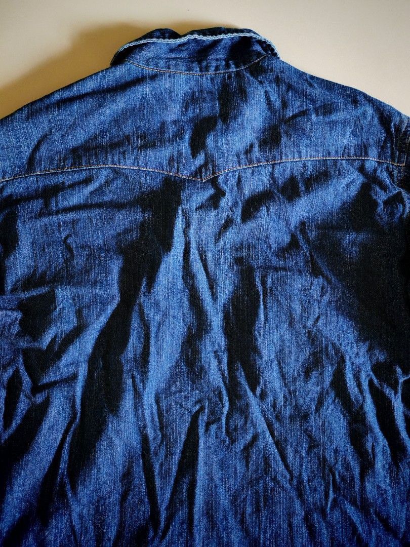 Japanese Brand 🔥 Blue Way Union Made Lace-Up Denim Shirt (Made in Japan) Size US L / EU 52-54 / 3 - 5 Thumbnail
