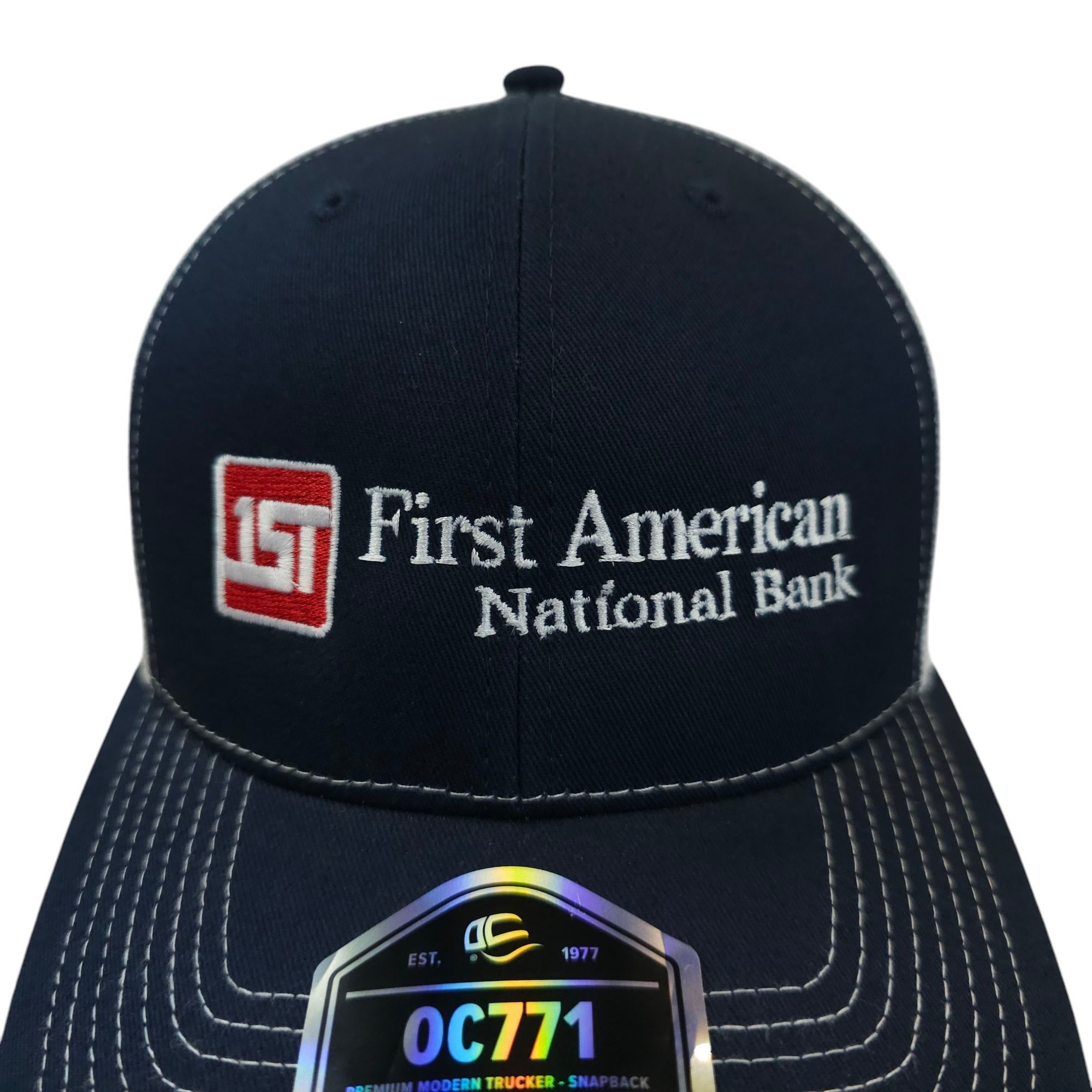 Other First American National Bank Mesh Snapback Cap Trucker Hat Size ONE SIZE - 7 Thumbnail