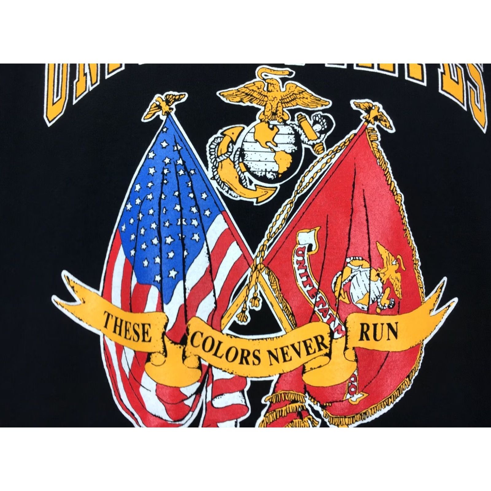 Vintage VINTAGE USMC T-Shirt XL Men Black 90s 80s United States Marine Corps Short Sleeve Crew Neck Cotton NOS Military Hip Hop Shirt Size US XL / EU 56 / 4 - 4 Thumbnail